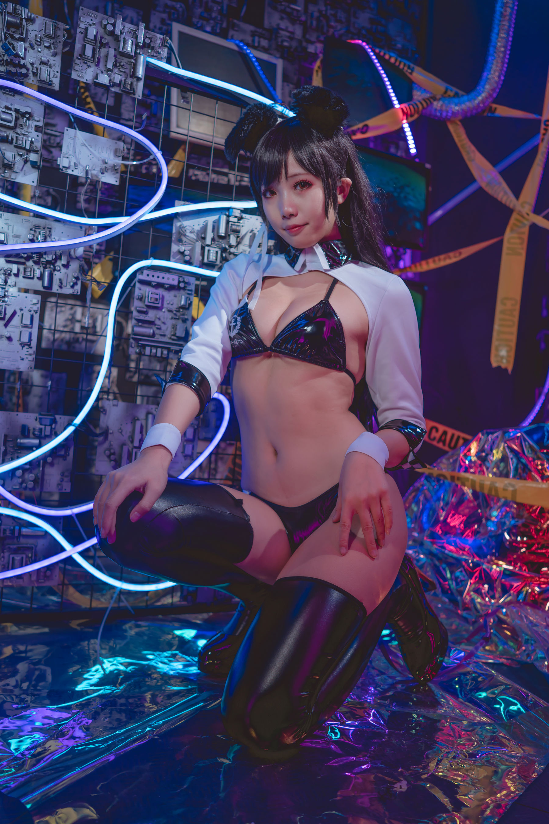 [福利COS] 动漫博主墨玉-M - 爱宕机车服