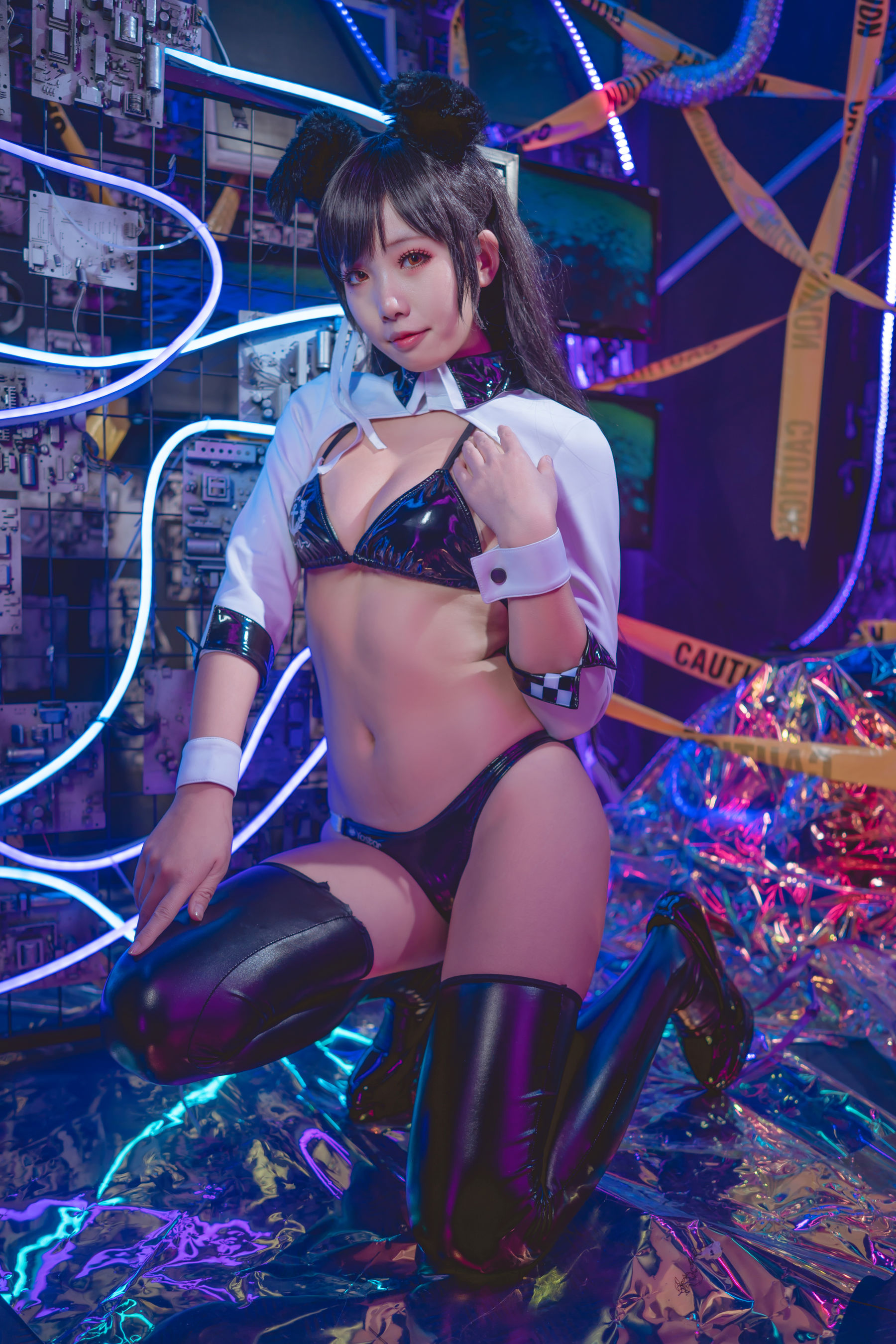[福利COS] 动漫博主墨玉-M - 爱宕机车服