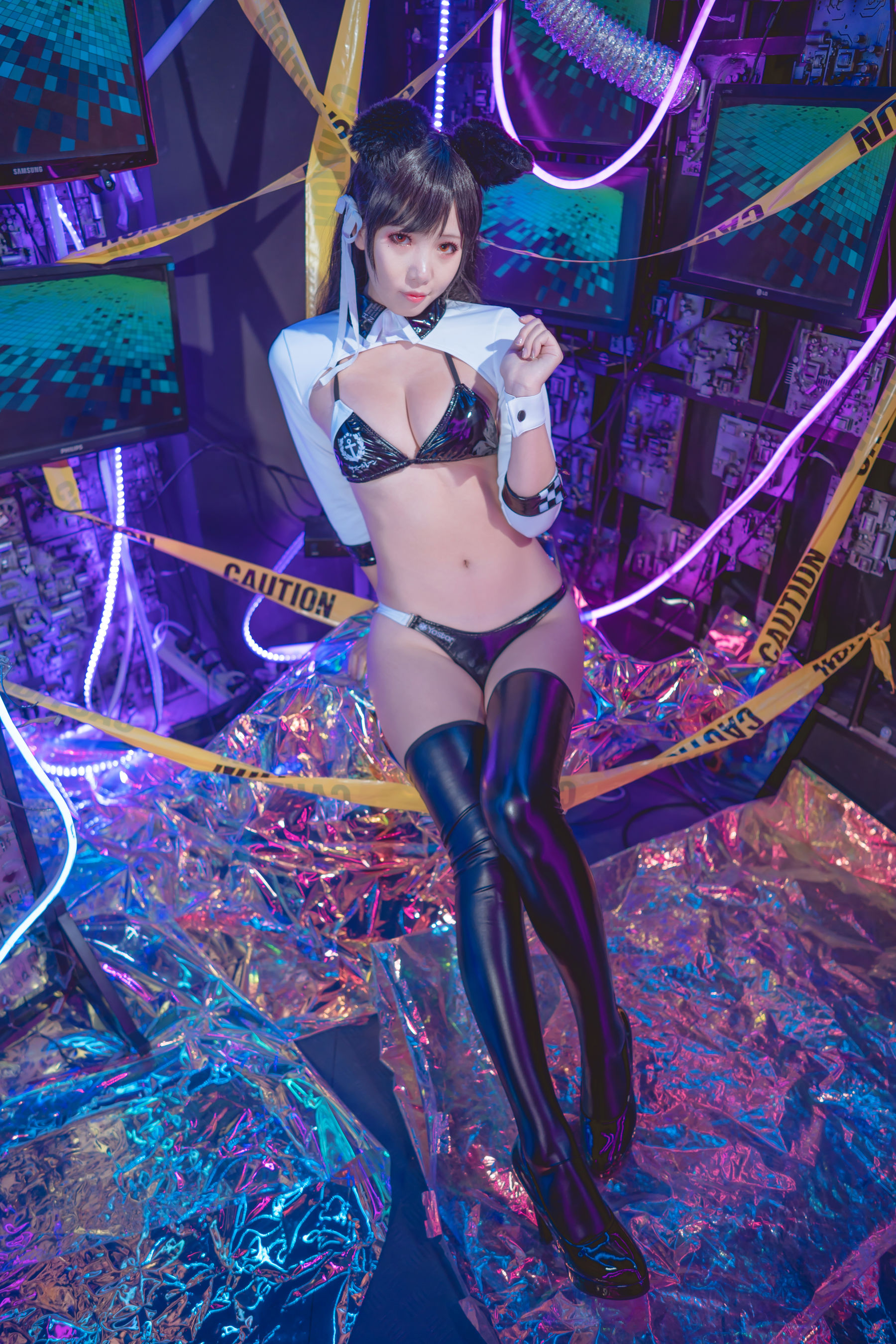 [福利COS] 动漫博主墨玉-M - 爱宕机车服