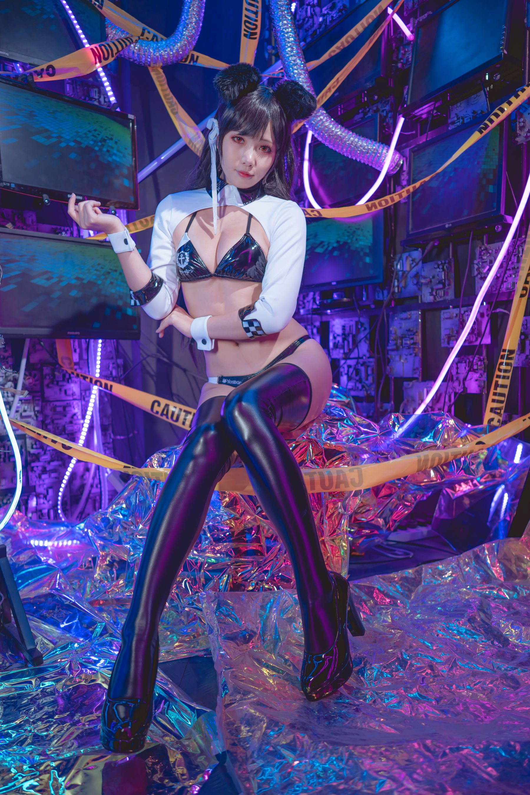 [福利COS] 动漫博主墨玉-M - 爱宕机车服