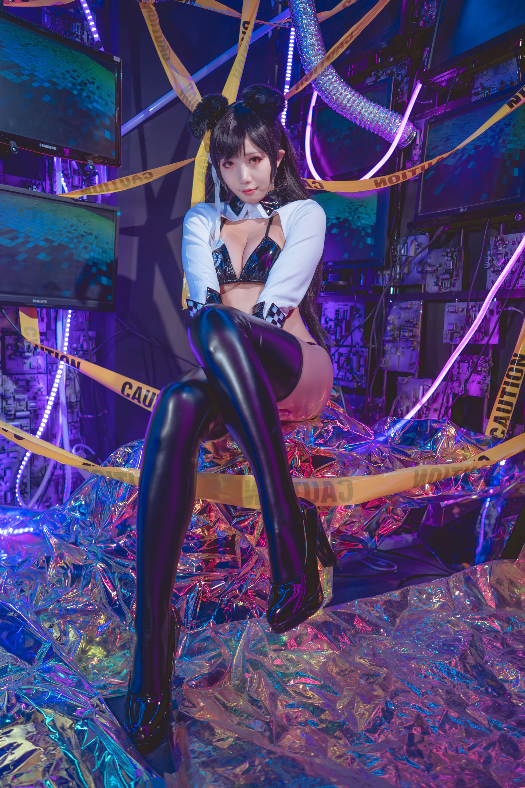 [福利COS] 动漫博主墨玉-M - 爱宕机车服