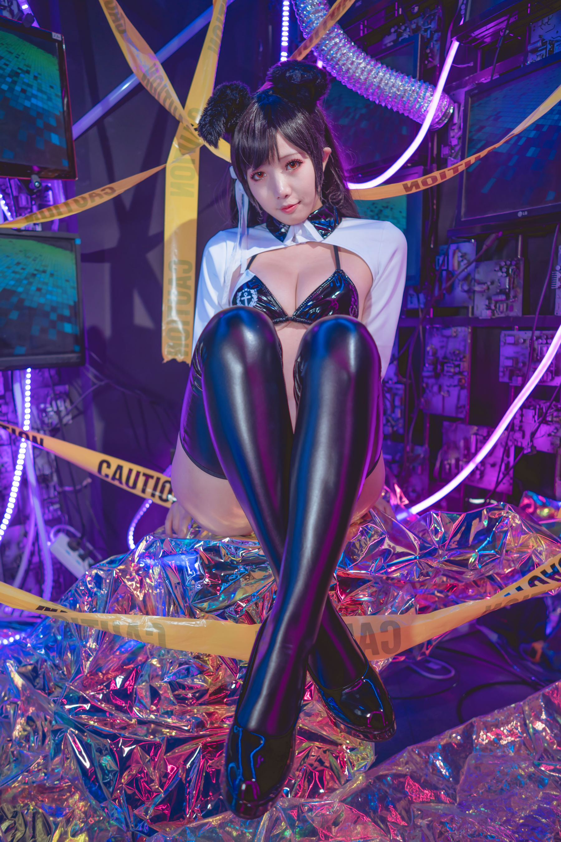 [福利COS] 动漫博主墨玉-M - 爱宕机车服