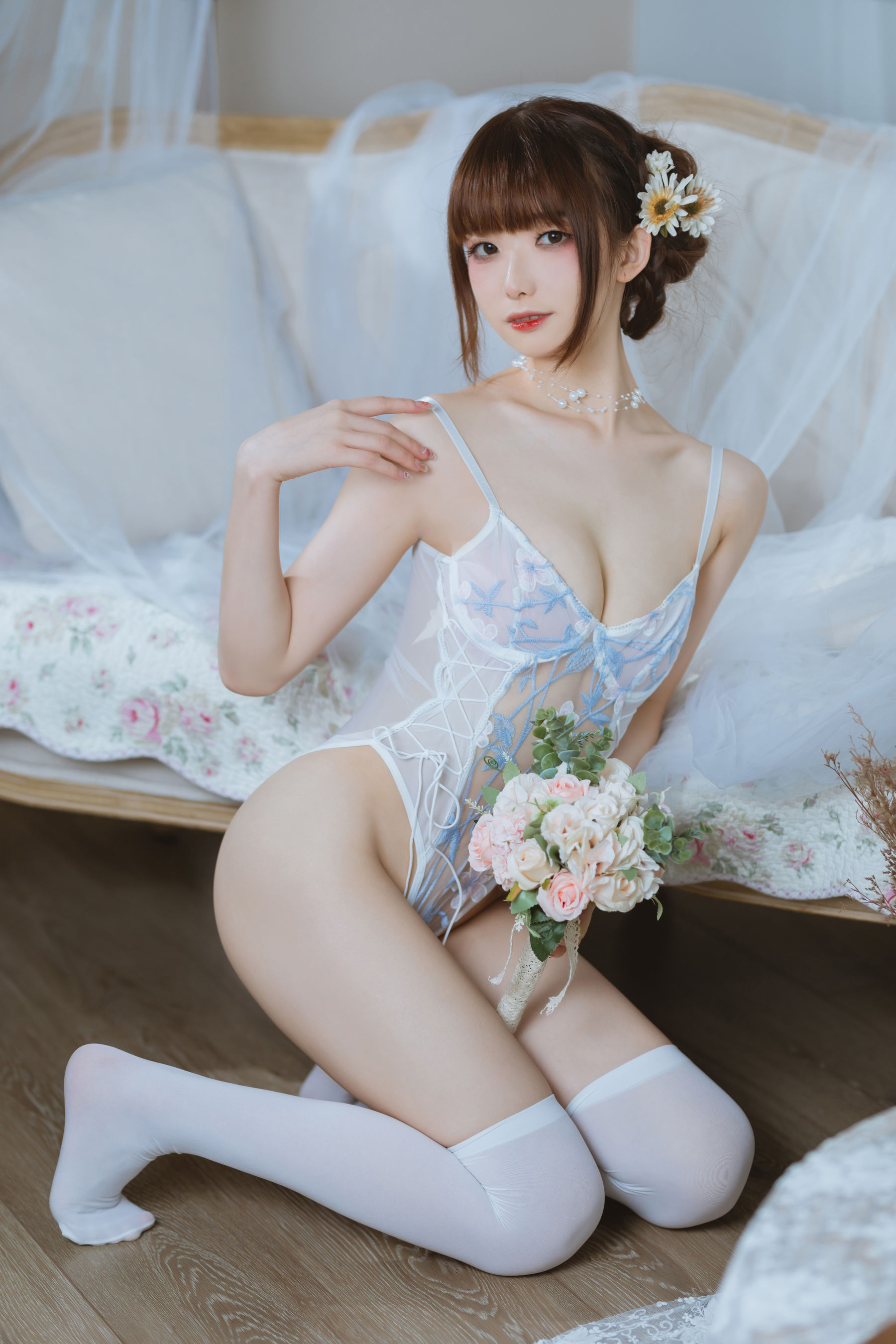 [福利COS] 动漫博主封疆疆v - 纯欲连体衣