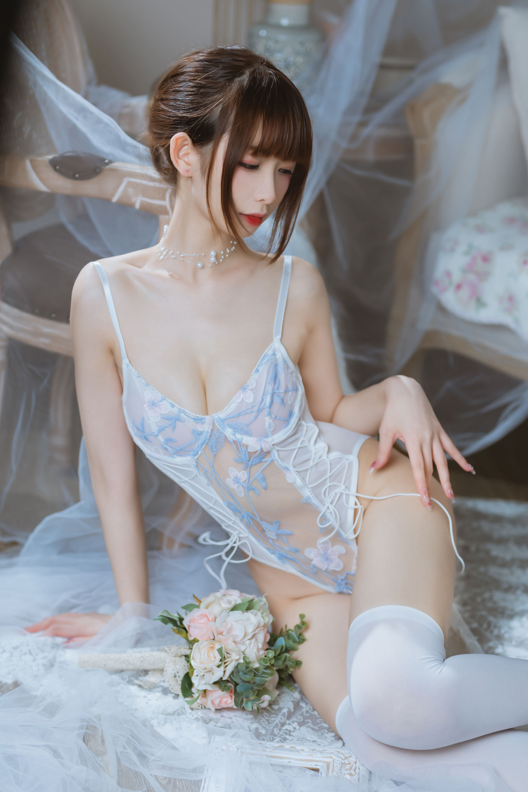 [福利COS] 动漫博主封疆疆v - 纯欲连体衣