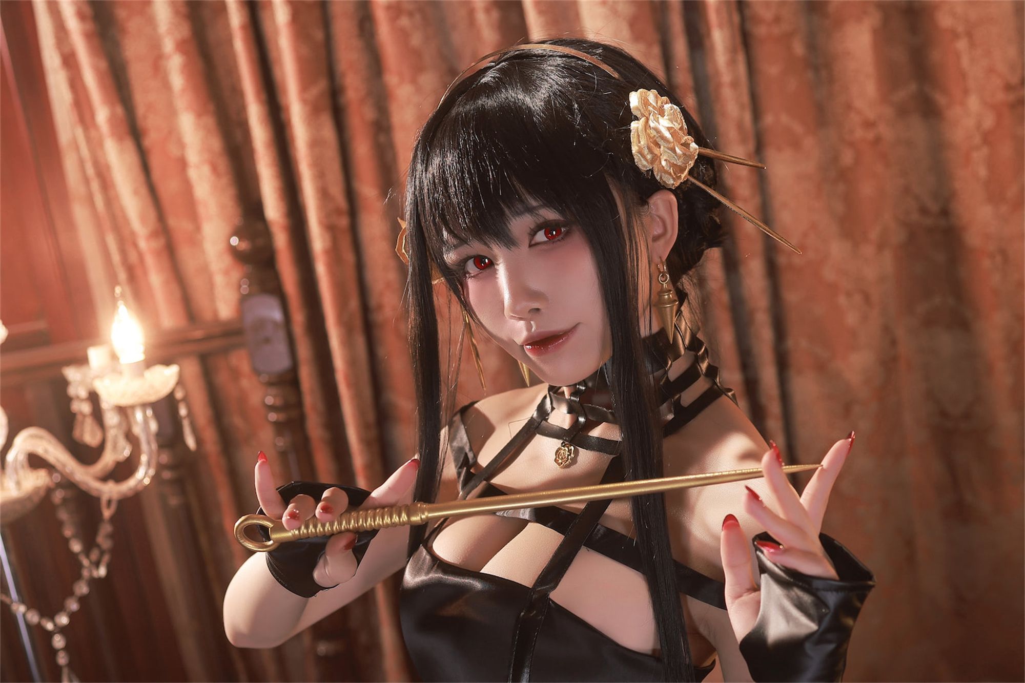 [福利COS] 动漫博主水淼aqua - 约尔 黑礼服