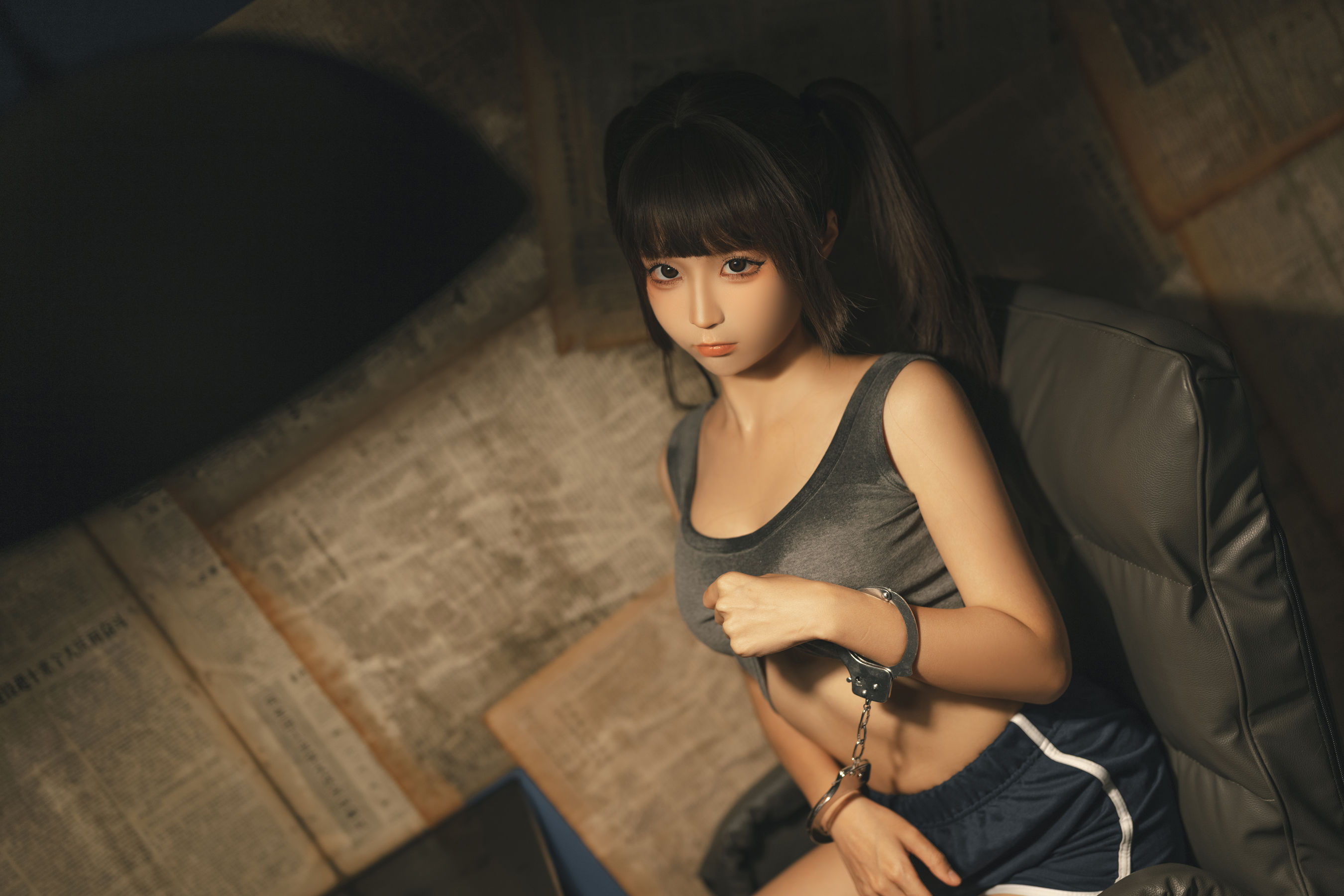 [福利COS] 动漫博主蠢沫沫 - 审讯