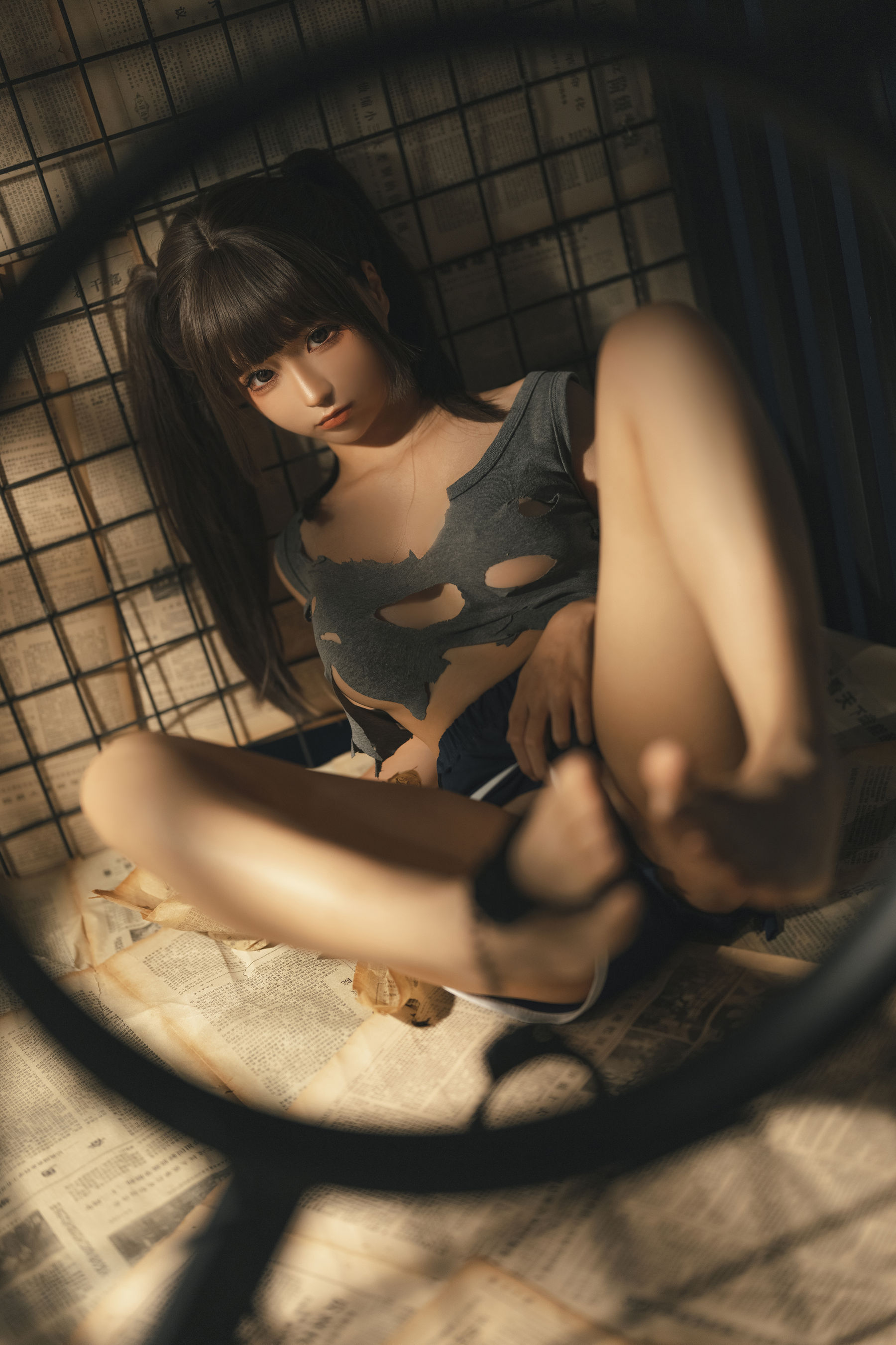[福利COS] 动漫博主蠢沫沫 - 审讯