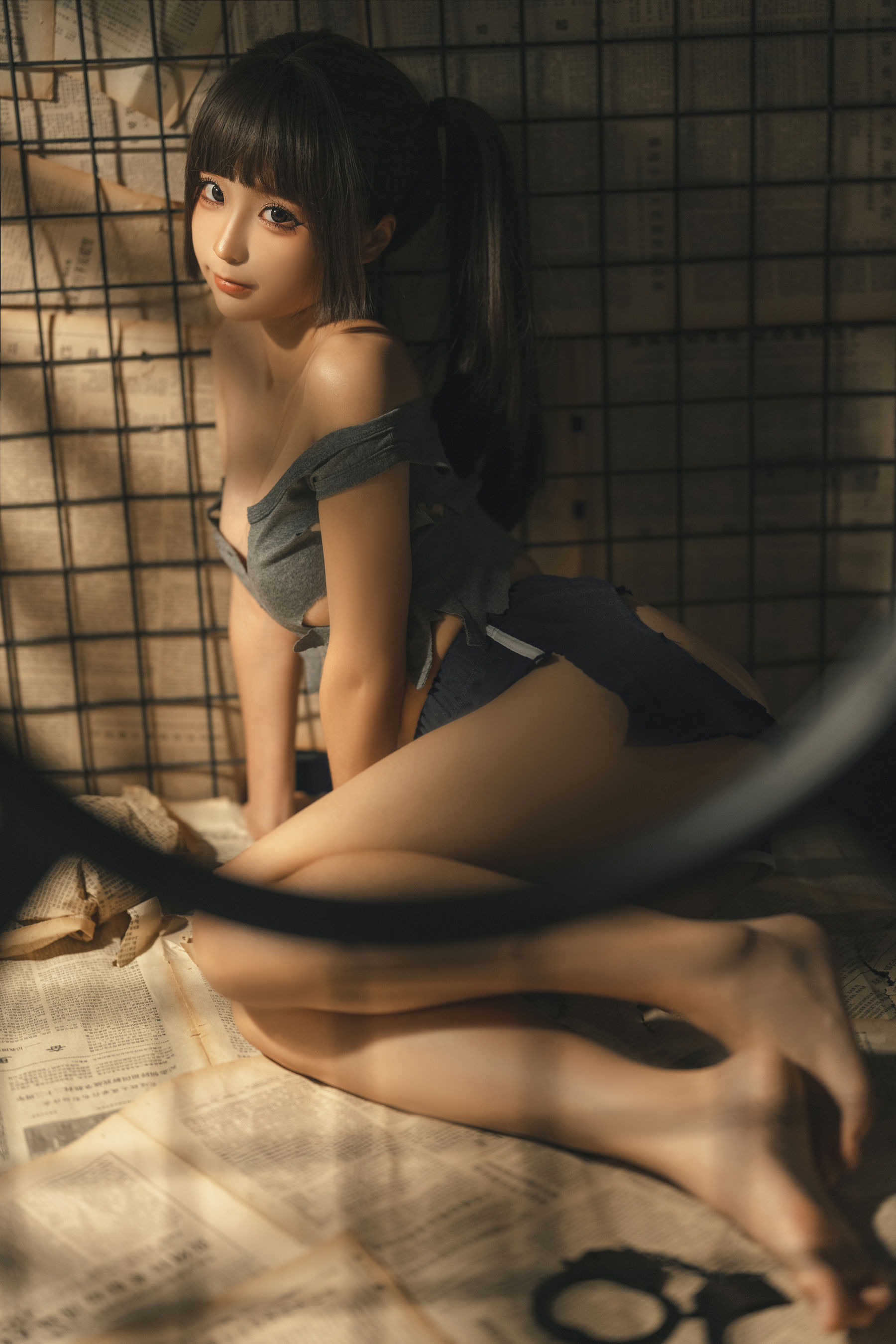 [福利COS] 动漫博主蠢沫沫 - 审讯