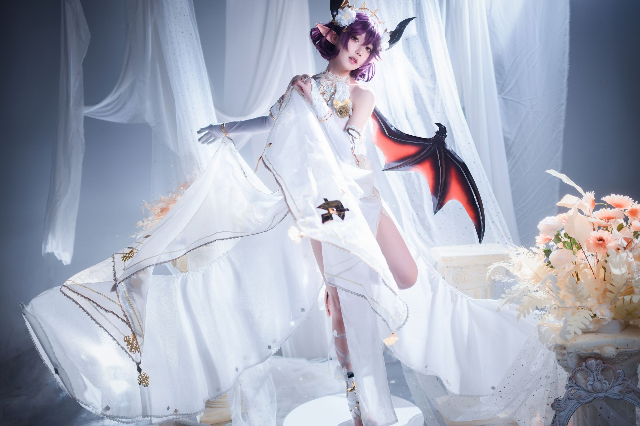 [福利COS] 动漫博主阿包也是兔娘 - 碧蓝幻想古蕾娅 龙娘