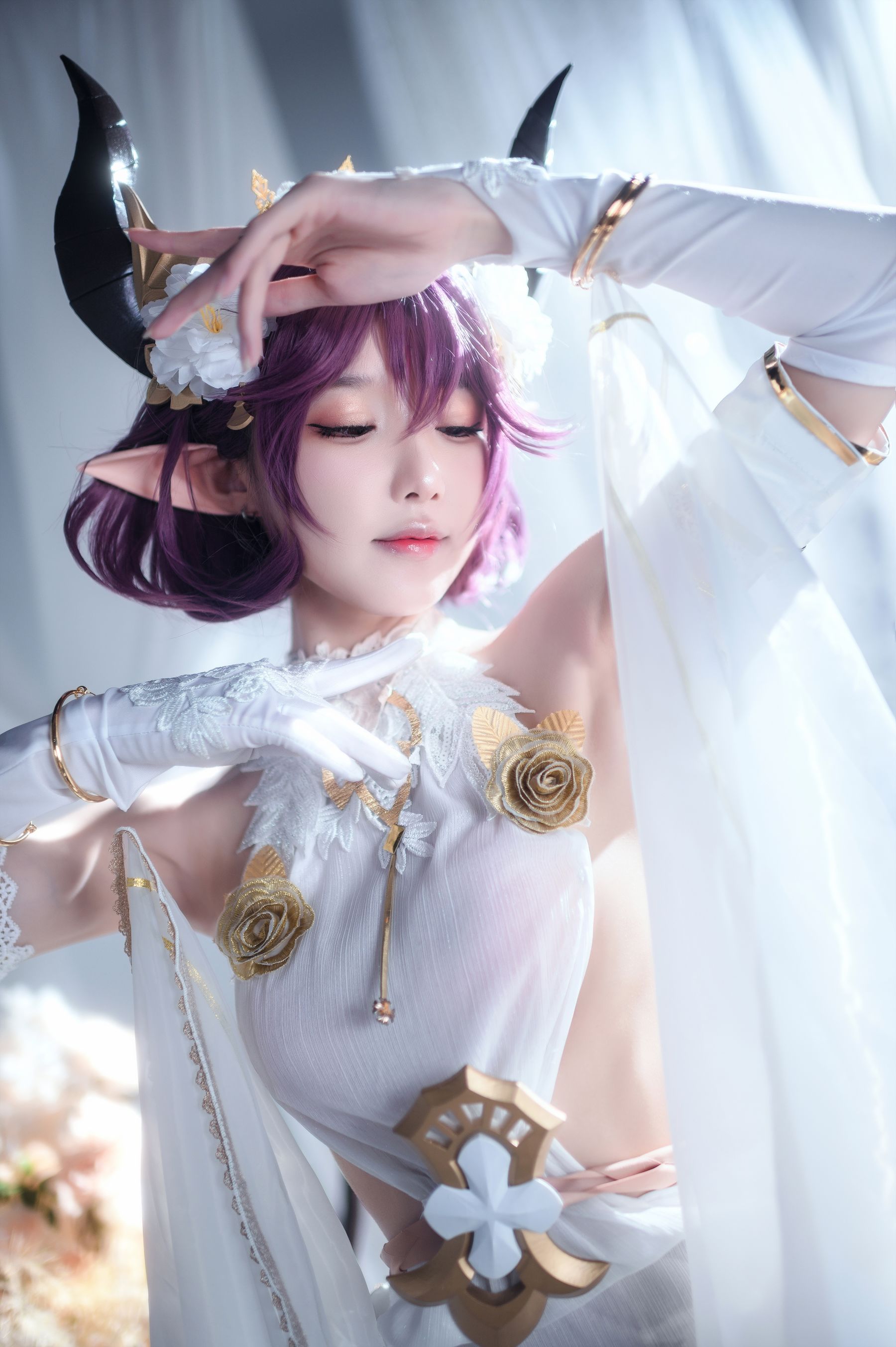[福利COS] 动漫博主阿包也是兔娘 - 碧蓝幻想古蕾娅 龙娘