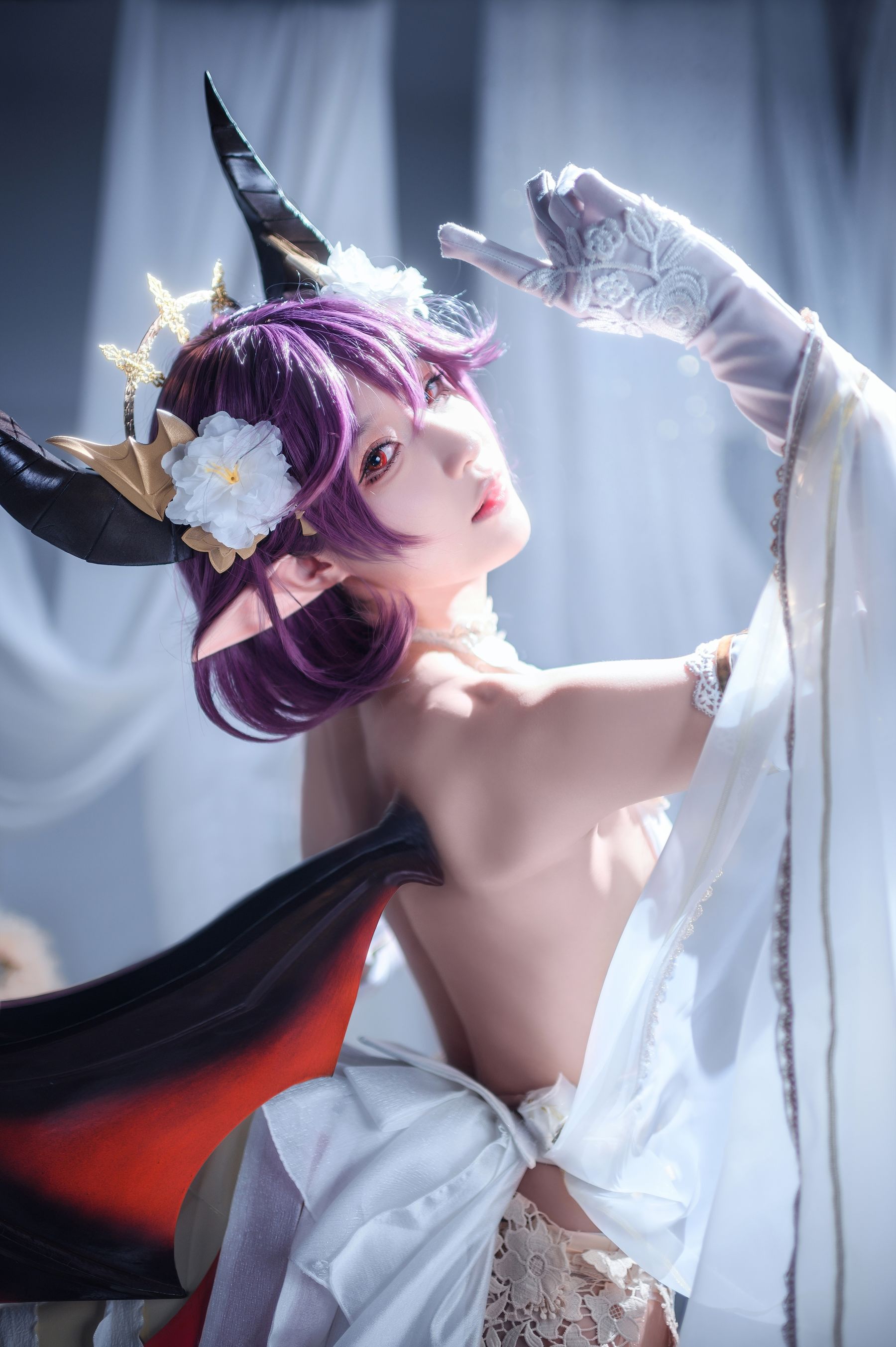 [福利COS] 动漫博主阿包也是兔娘 - 碧蓝幻想古蕾娅 龙娘