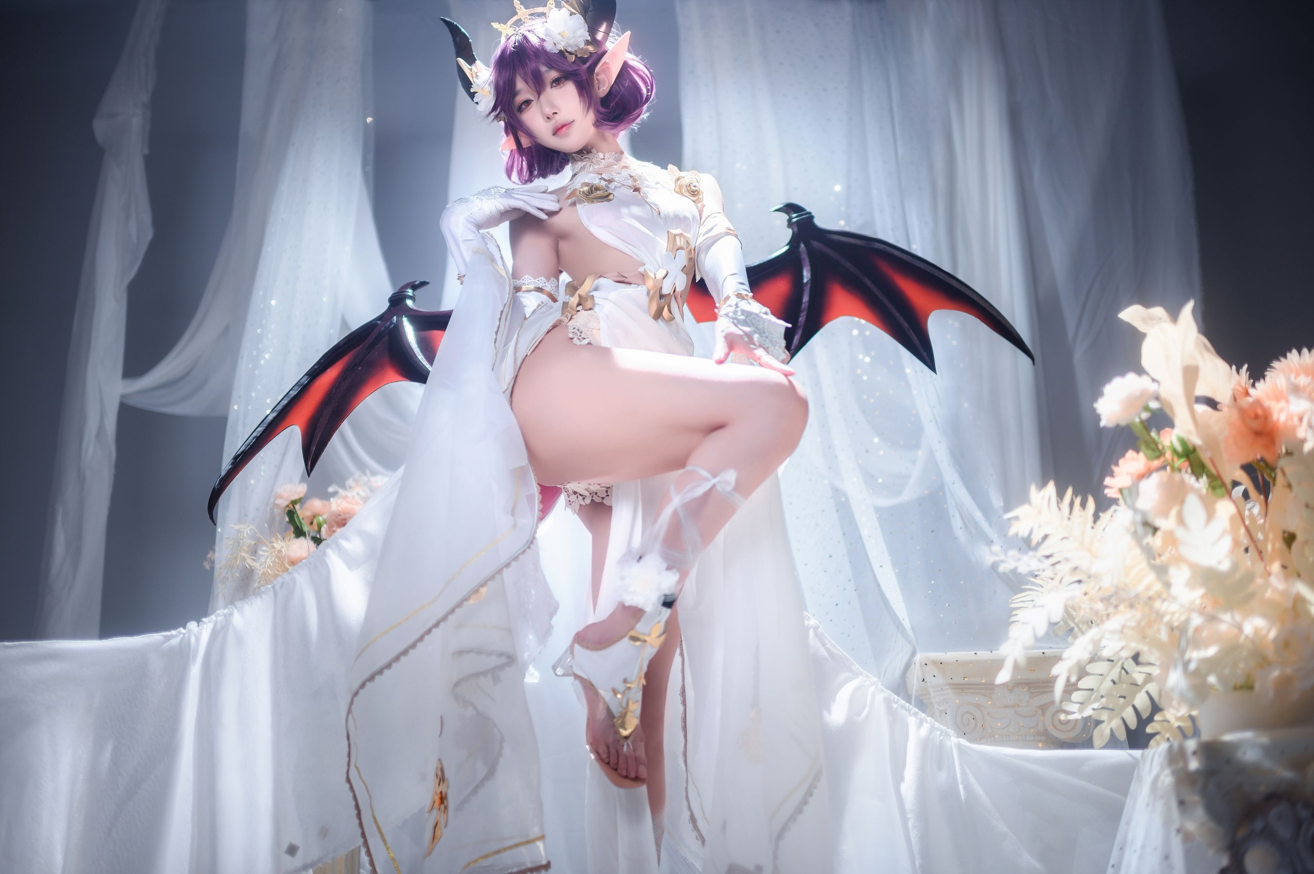 [福利COS] 动漫博主阿包也是兔娘 - 碧蓝幻想古蕾娅 龙娘