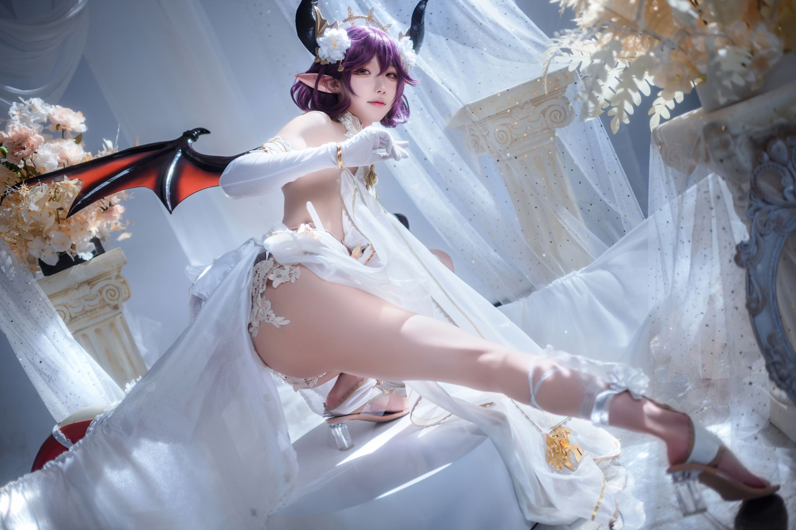 [福利COS] 动漫博主阿包也是兔娘 - 碧蓝幻想古蕾娅 龙娘