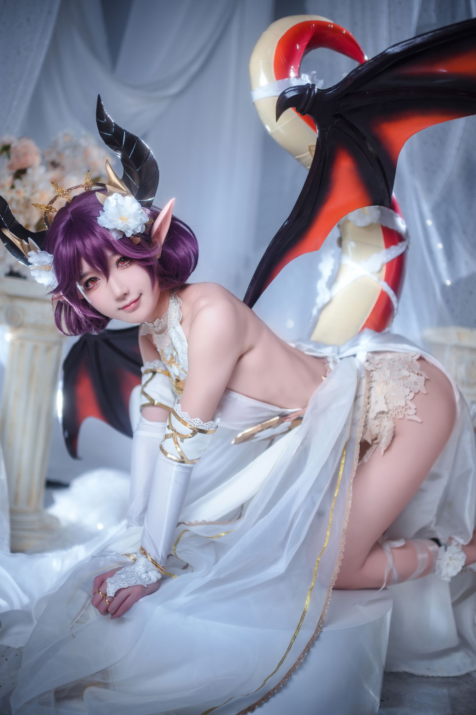 [福利COS] 动漫博主阿包也是兔娘 - 碧蓝幻想古蕾娅 龙娘