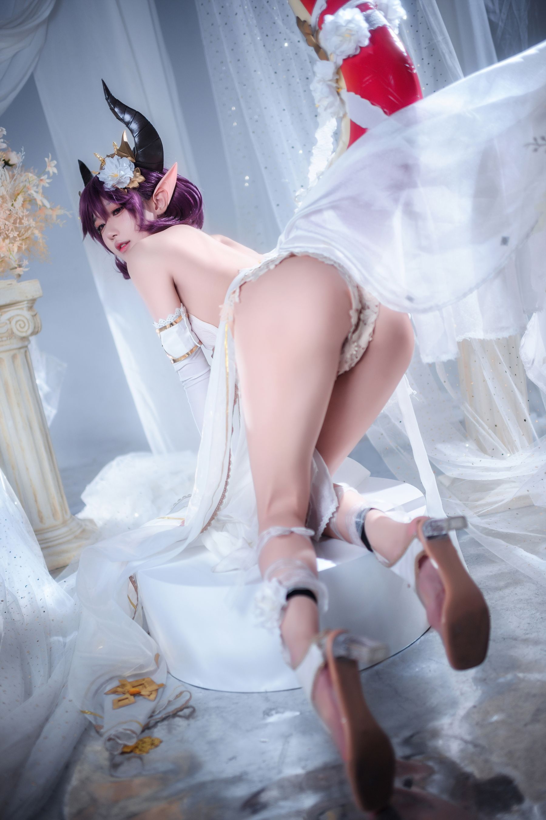 [福利COS] 动漫博主阿包也是兔娘 - 碧蓝幻想古蕾娅 龙娘