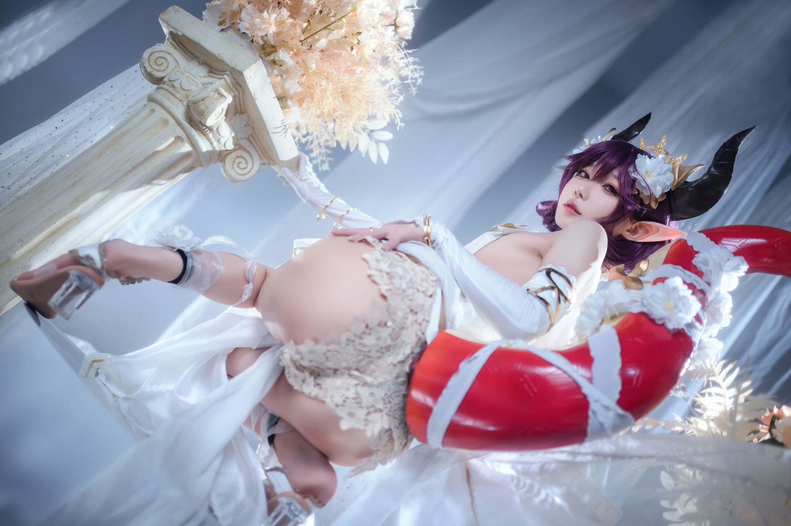 [福利COS] 动漫博主阿包也是兔娘 - 碧蓝幻想古蕾娅 龙娘