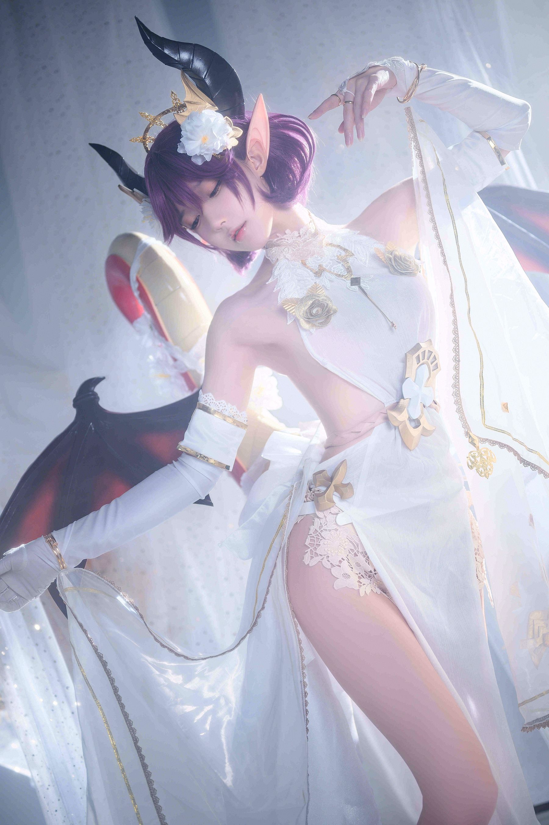 [福利COS] 动漫博主阿包也是兔娘 - 碧蓝幻想古蕾娅 龙娘
