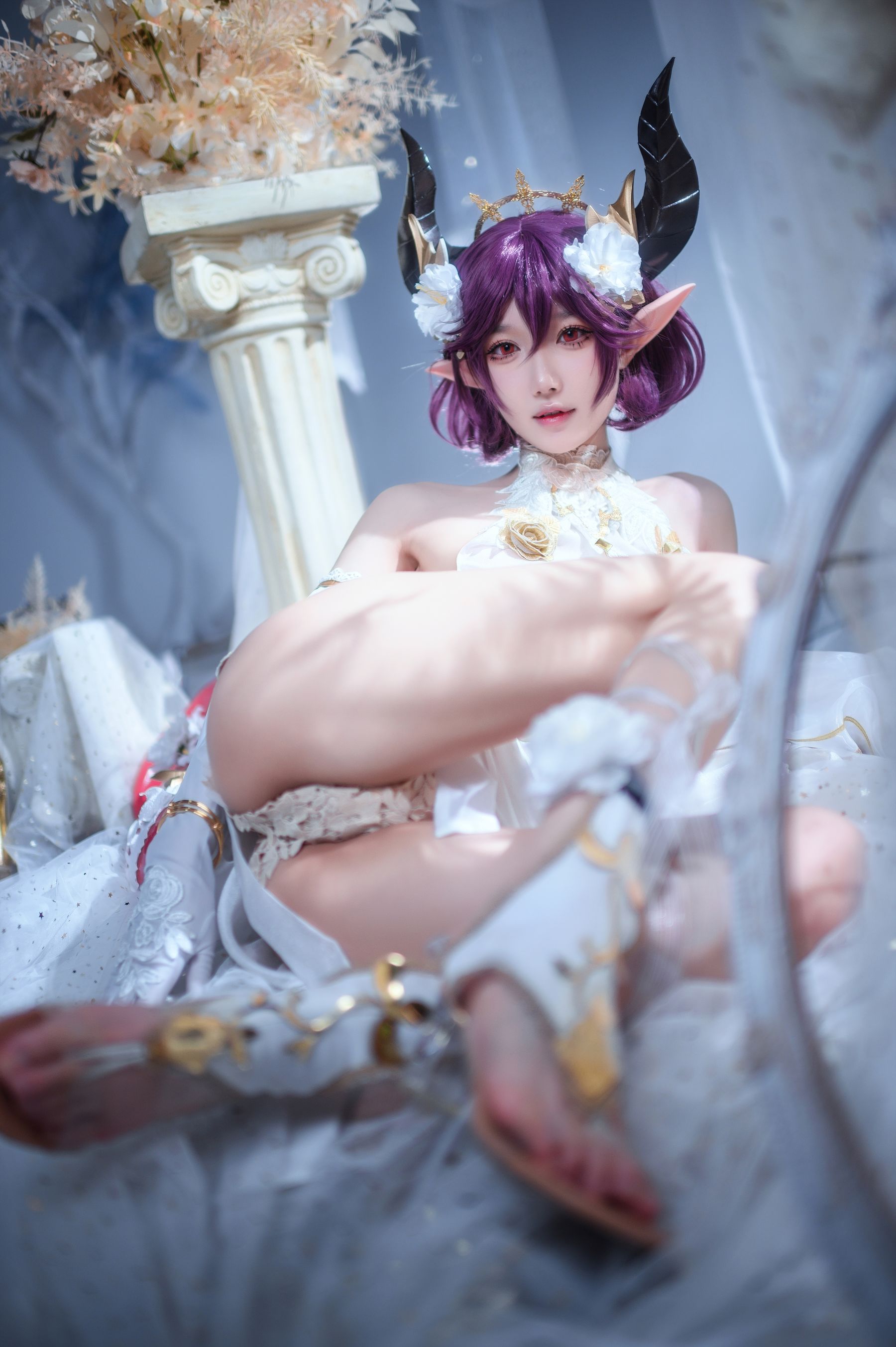[福利COS] 动漫博主阿包也是兔娘 - 碧蓝幻想古蕾娅 龙娘