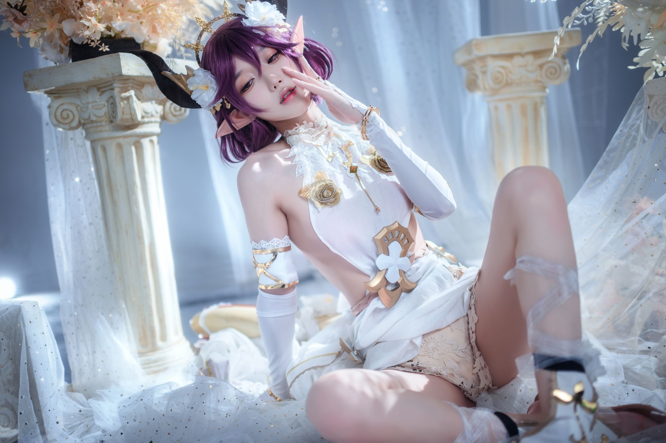 [福利COS] 动漫博主阿包也是兔娘 - 碧蓝幻想古蕾娅 龙娘