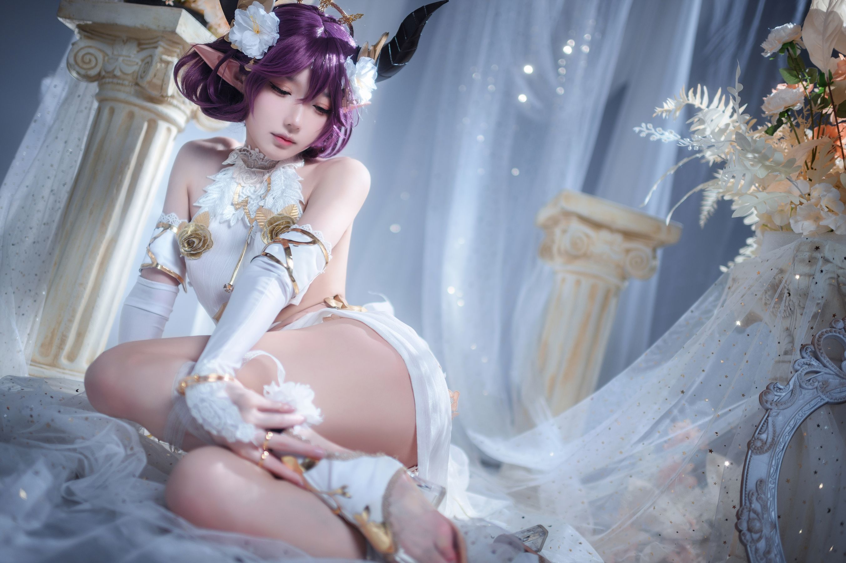 [福利COS] 动漫博主阿包也是兔娘 - 碧蓝幻想古蕾娅 龙娘