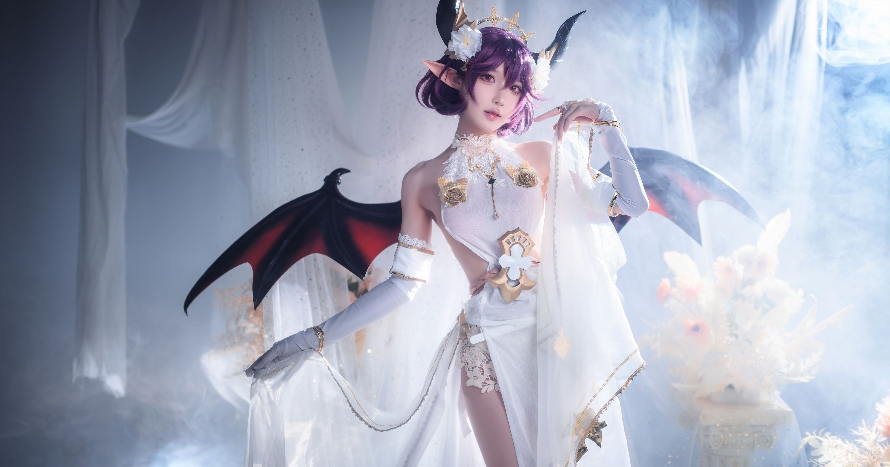 [福利COS] 动漫博主阿包也是兔娘 - 碧蓝幻想古蕾娅 龙娘