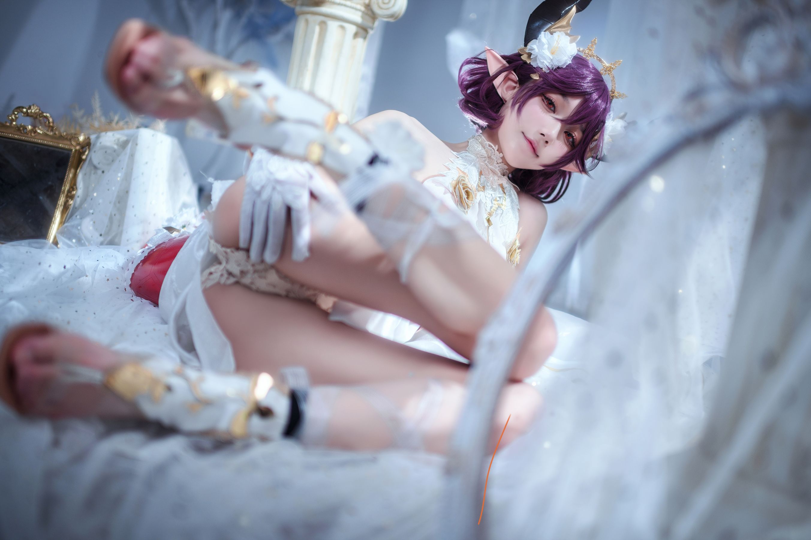 [福利COS] 动漫博主阿包也是兔娘 - 碧蓝幻想古蕾娅 龙娘