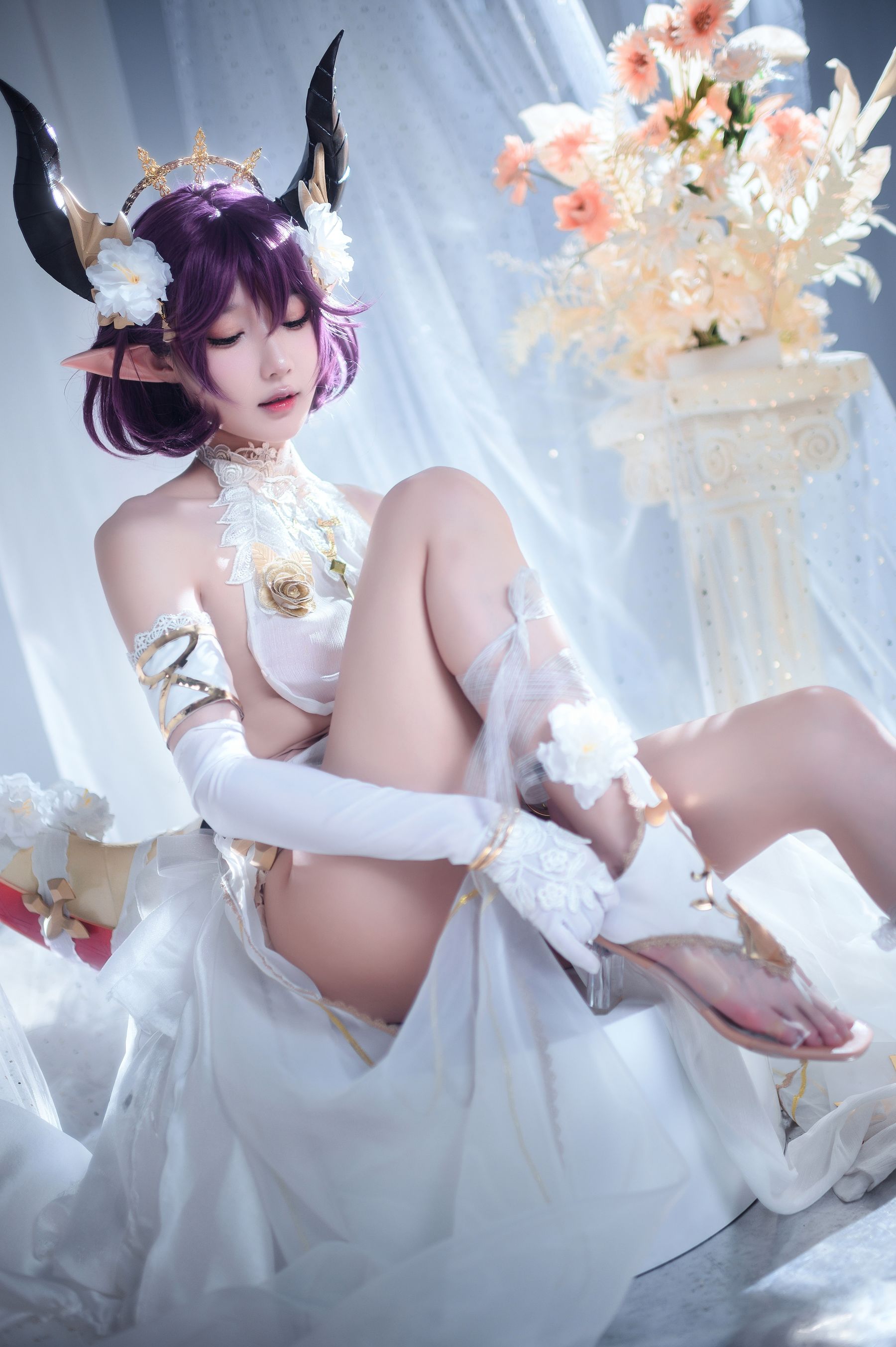 [福利COS] 动漫博主阿包也是兔娘 - 碧蓝幻想古蕾娅 龙娘