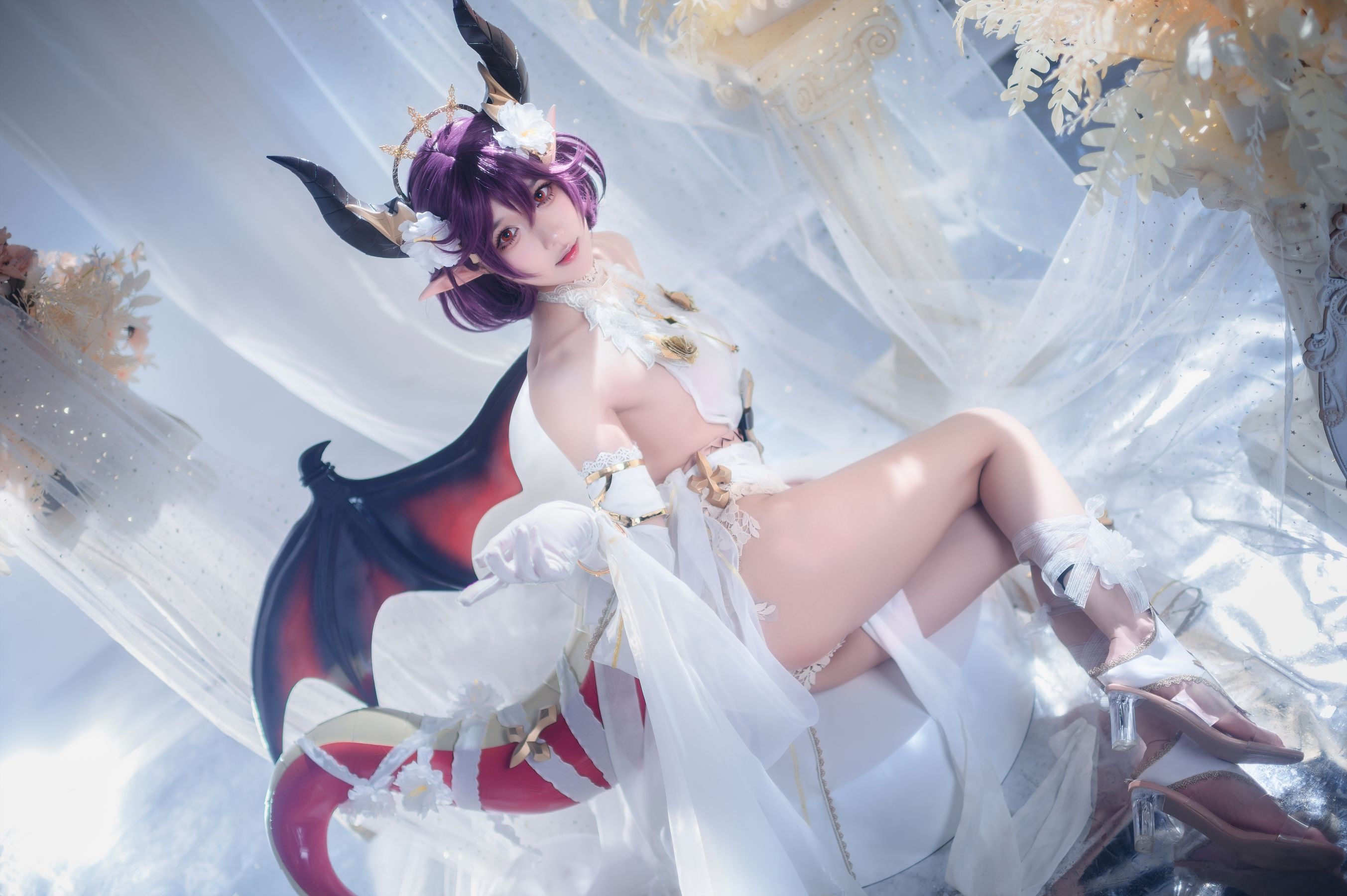 [福利COS] 动漫博主阿包也是兔娘 - 碧蓝幻想古蕾娅 龙娘