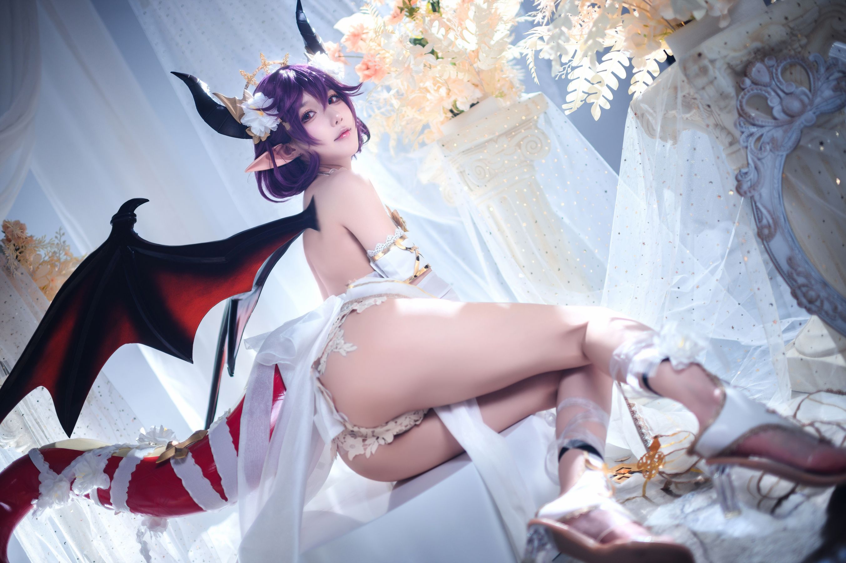 [福利COS] 动漫博主阿包也是兔娘 - 碧蓝幻想古蕾娅 龙娘