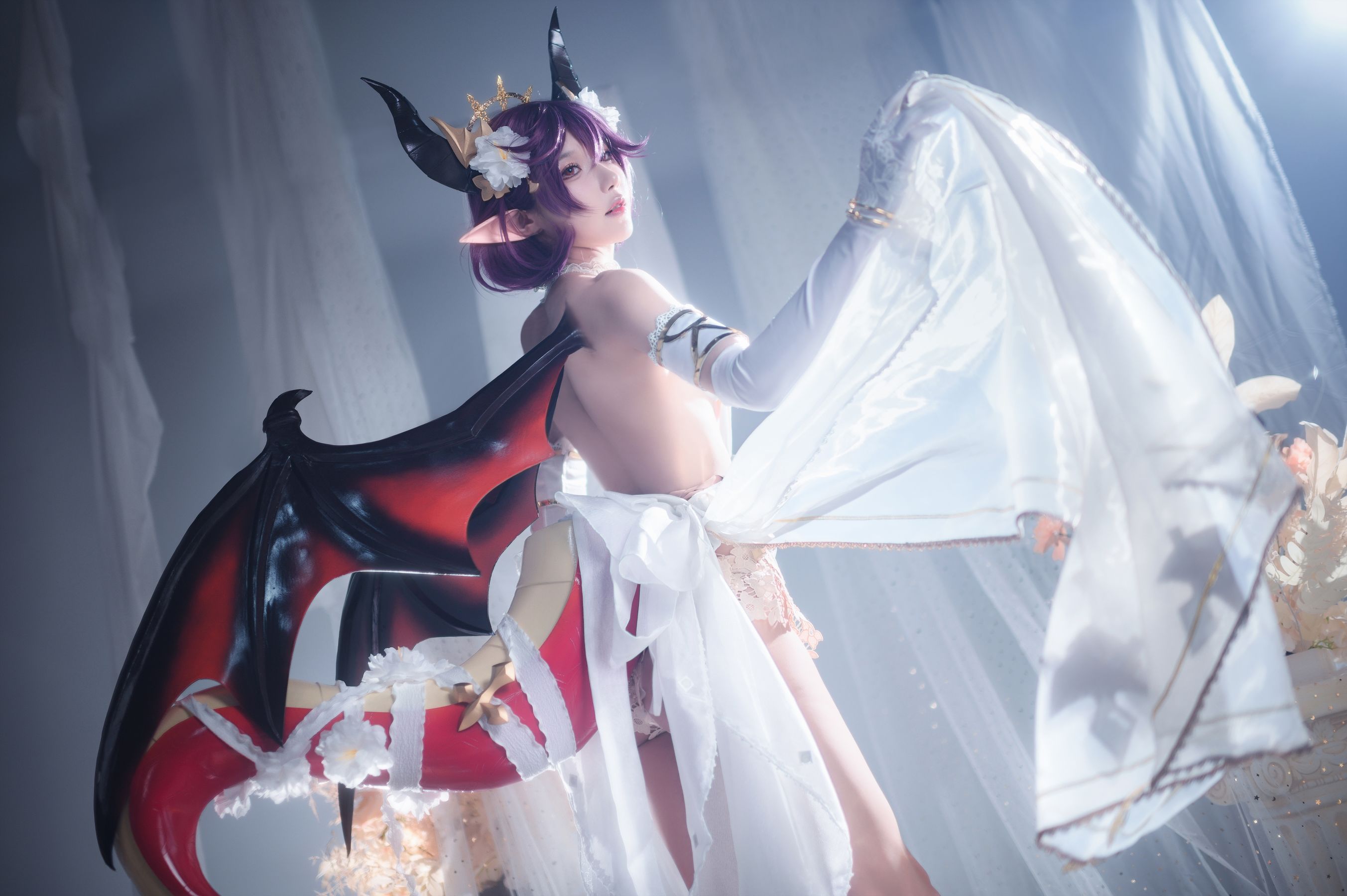 [福利COS] 动漫博主阿包也是兔娘 - 碧蓝幻想古蕾娅 龙娘