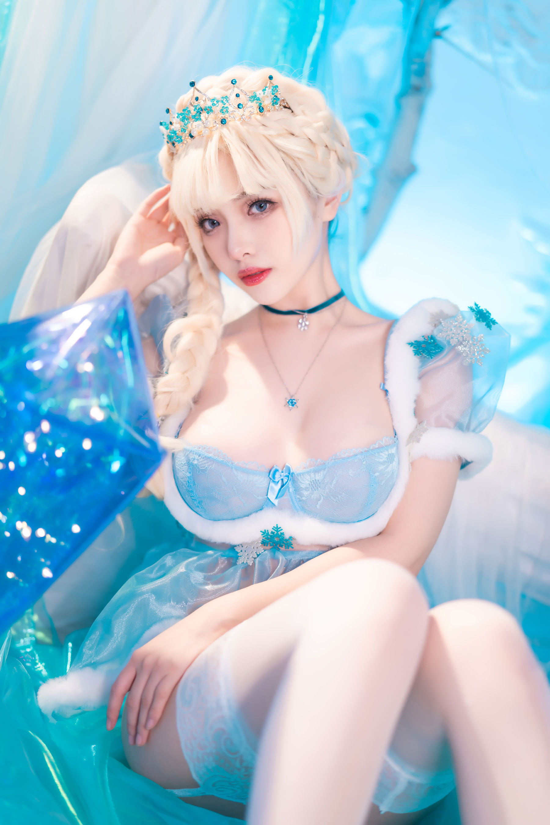 [福利COS] 动漫博主雯妹 - 冰雪