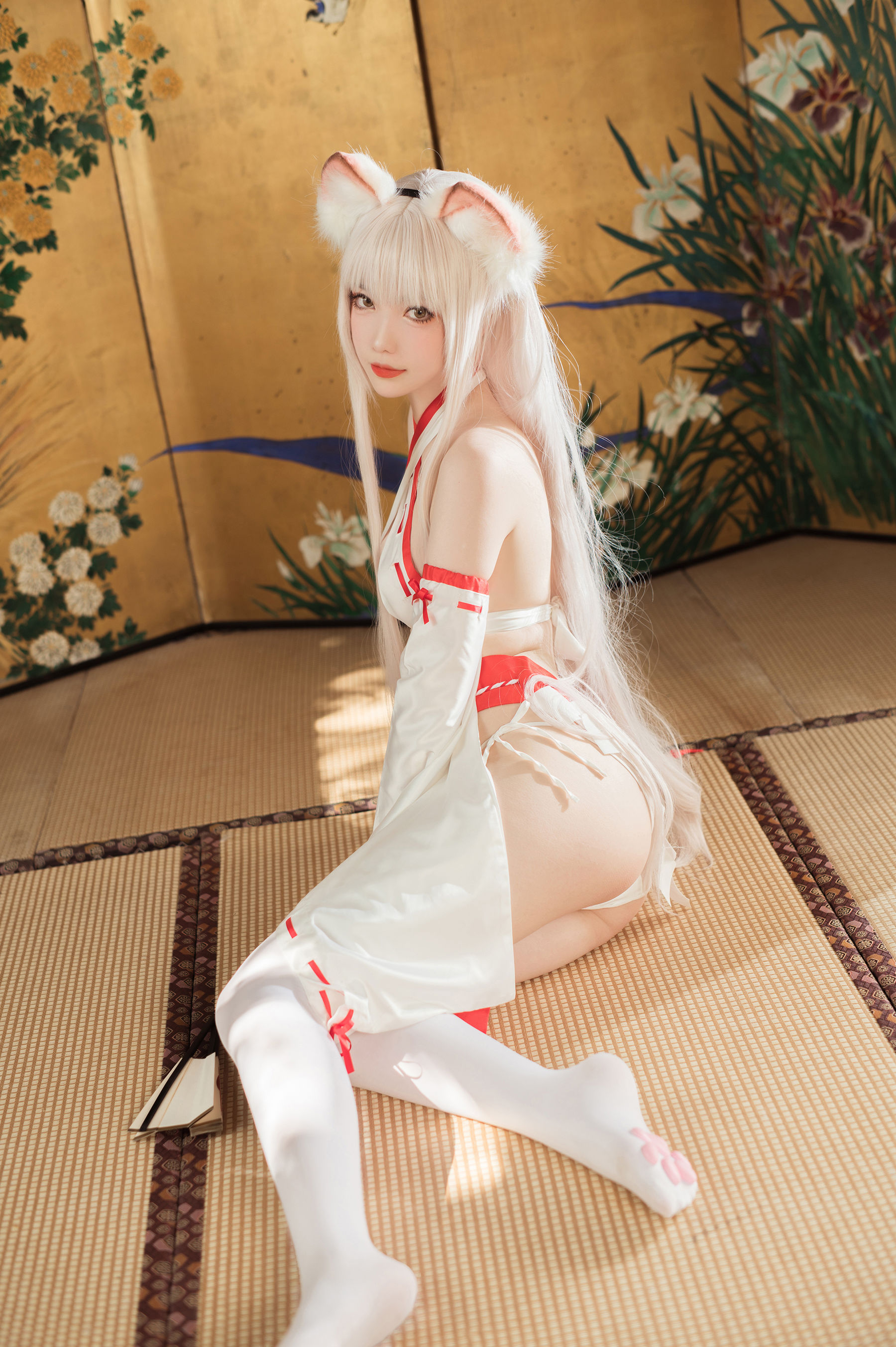 [福利COS] 大胸萌妹妖少you1 - 稻荷巫女