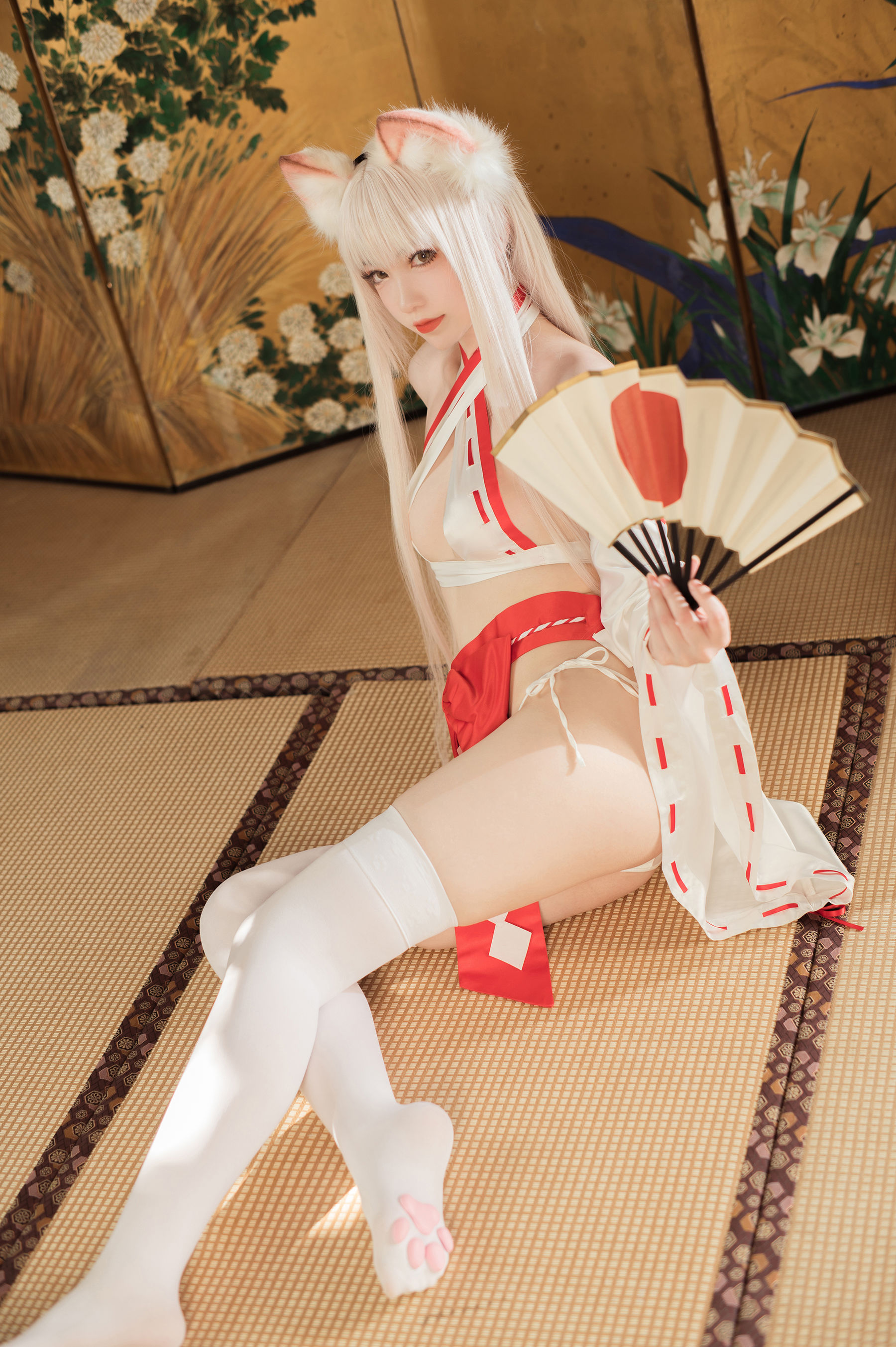 [福利COS] 大胸萌妹妖少you1 - 稻荷巫女