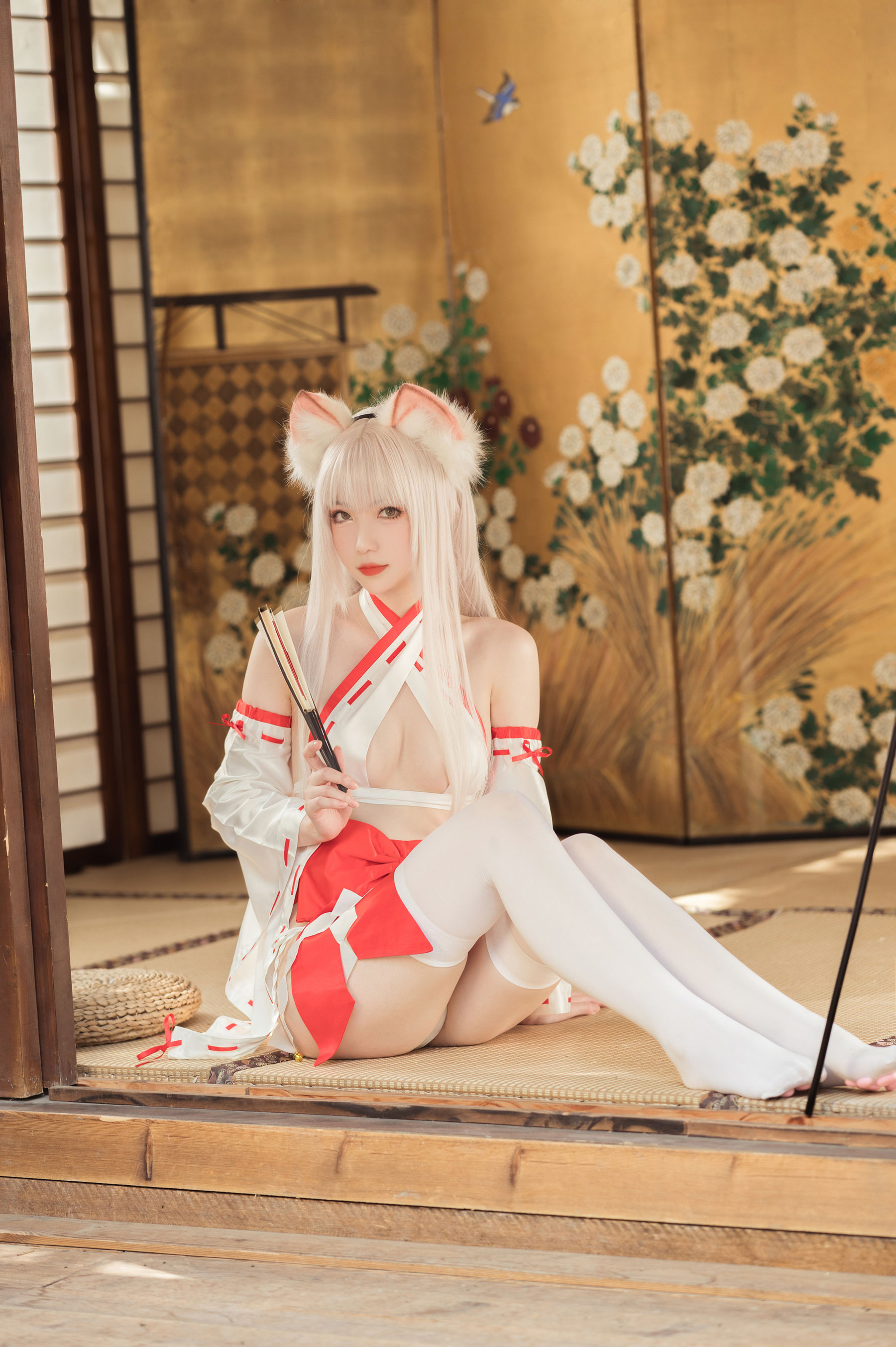 [福利COS] 大胸萌妹妖少you1 - 稻荷巫女