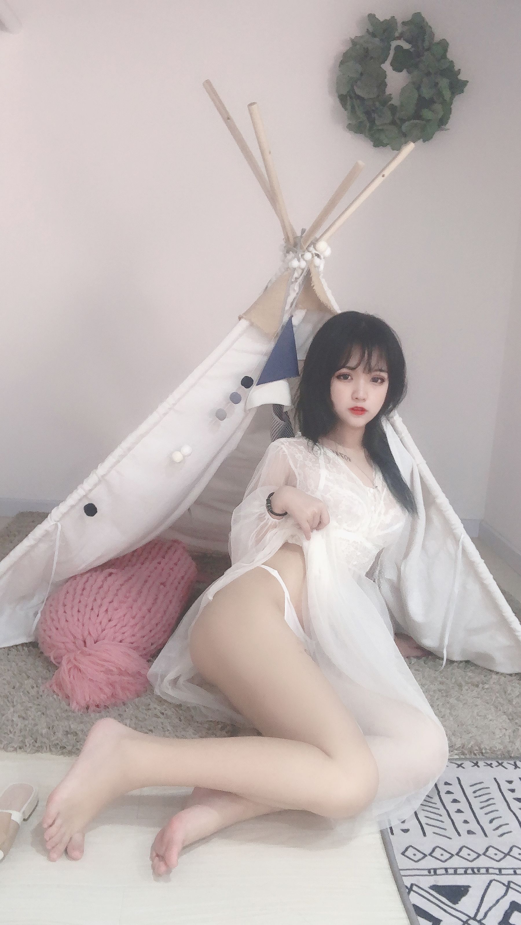 [福利COS] 安妮 - 白色纱裙