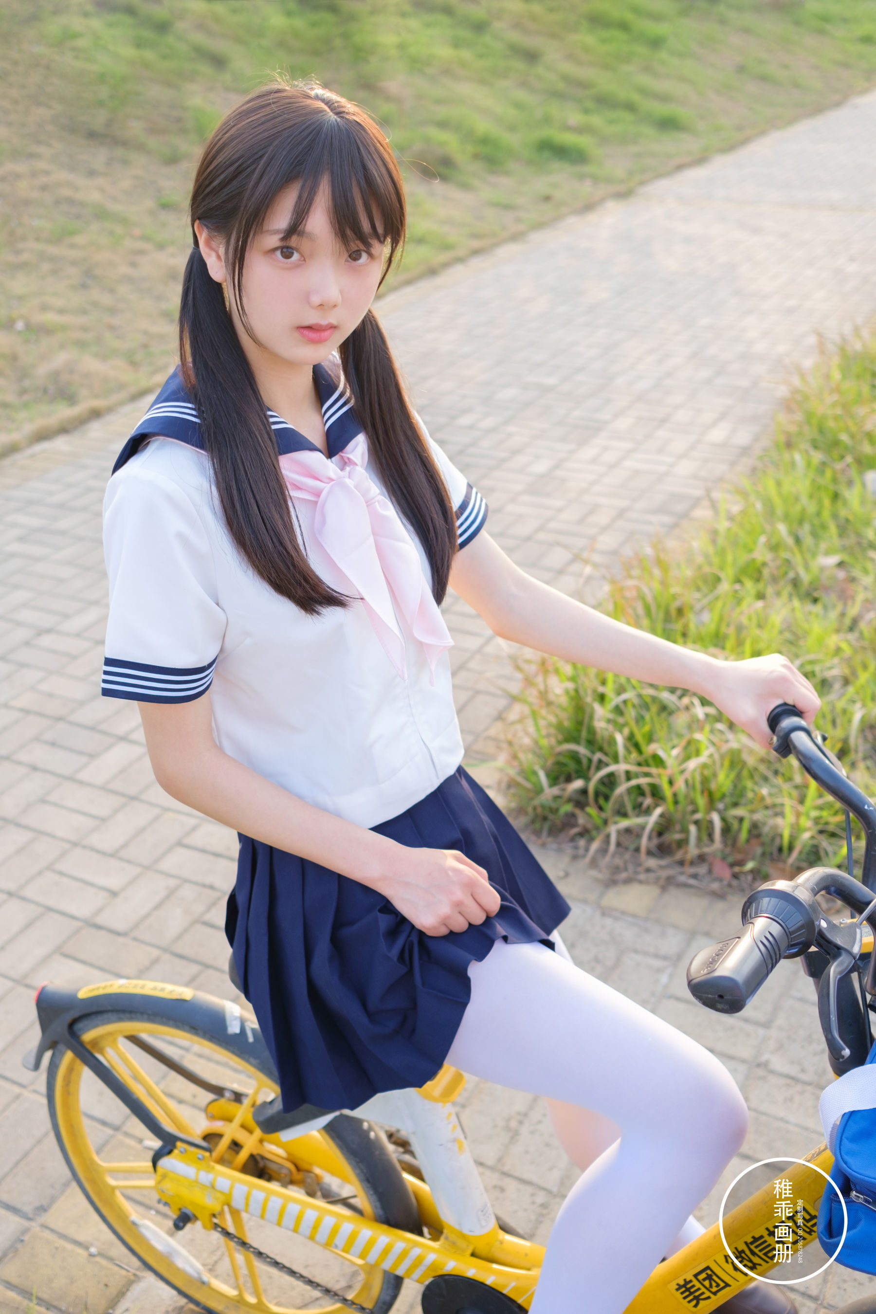 [福利COS] 柴系小乖(稚乖画册) - 夜夜 单车郊游