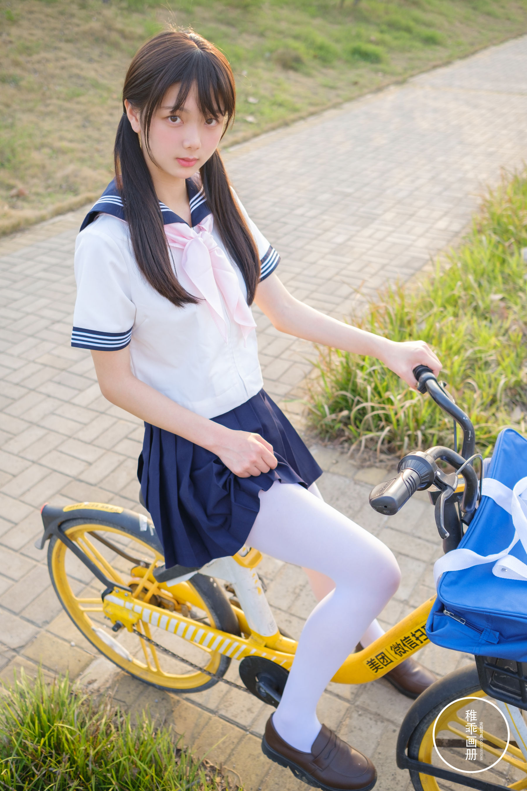 [福利COS] 柴系小乖(稚乖画册) - 夜夜 单车郊游