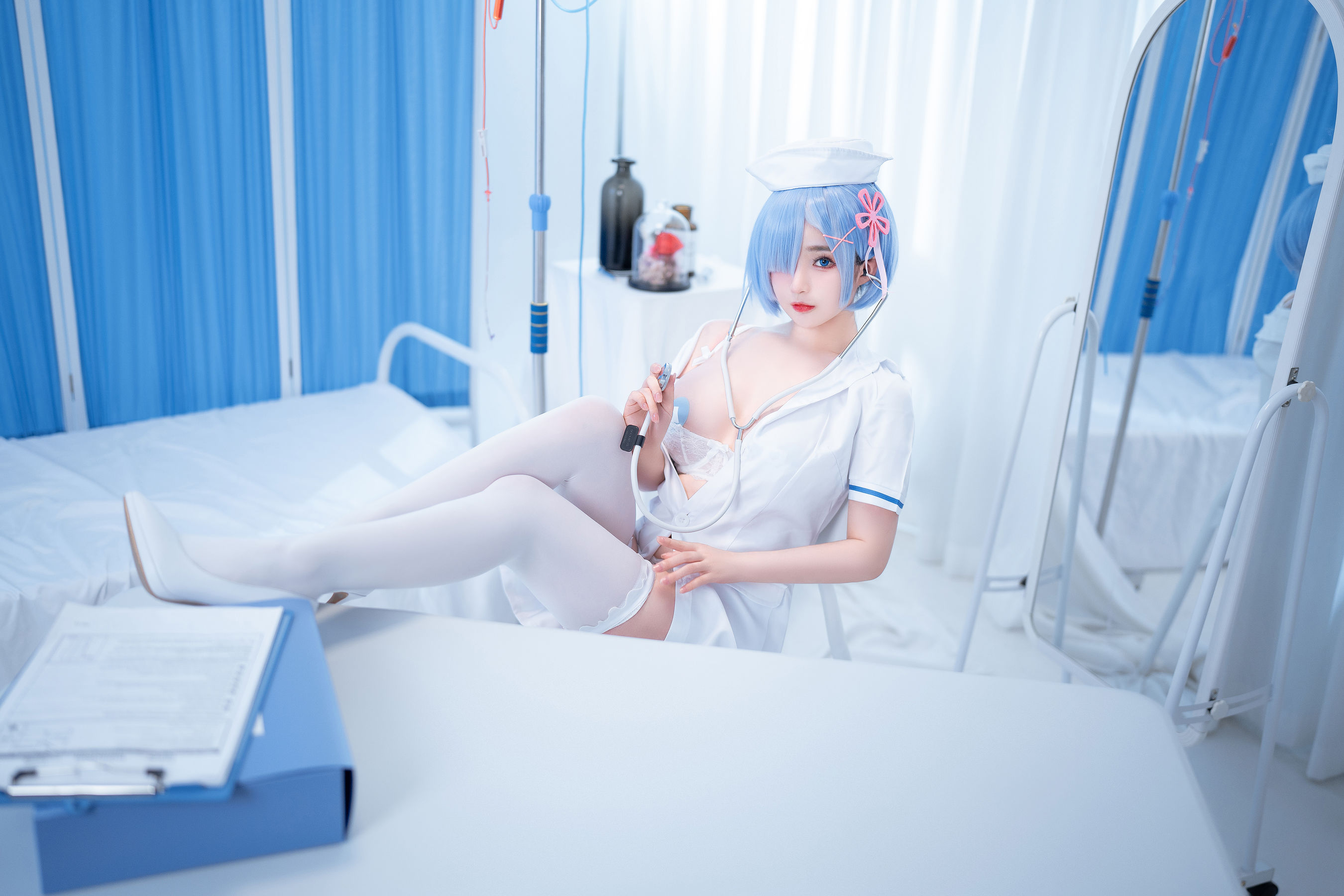 [福利COS] 桜井宁宁 - 雷姆护士