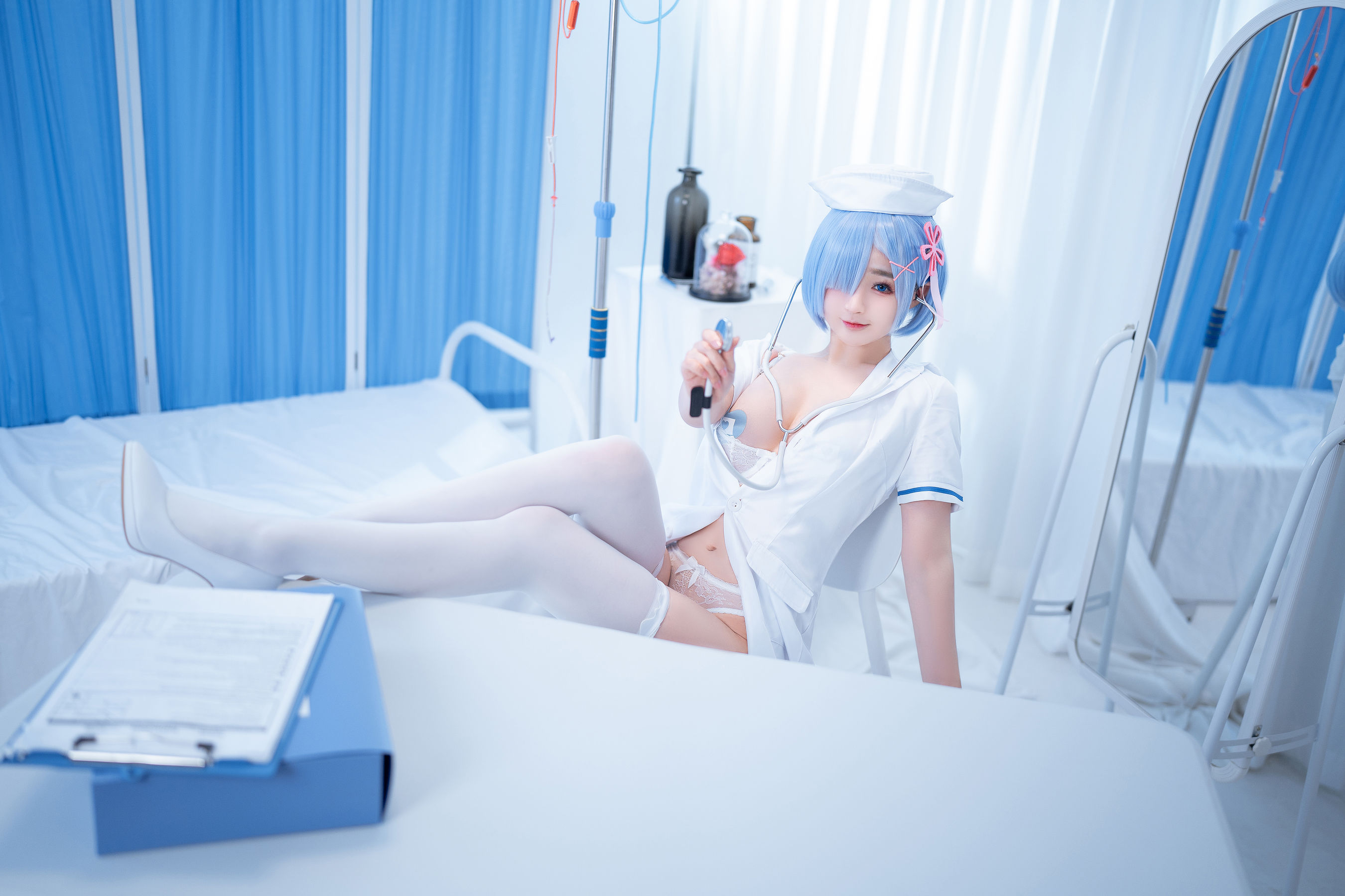 [福利COS] 桜井宁宁 - 雷姆护士