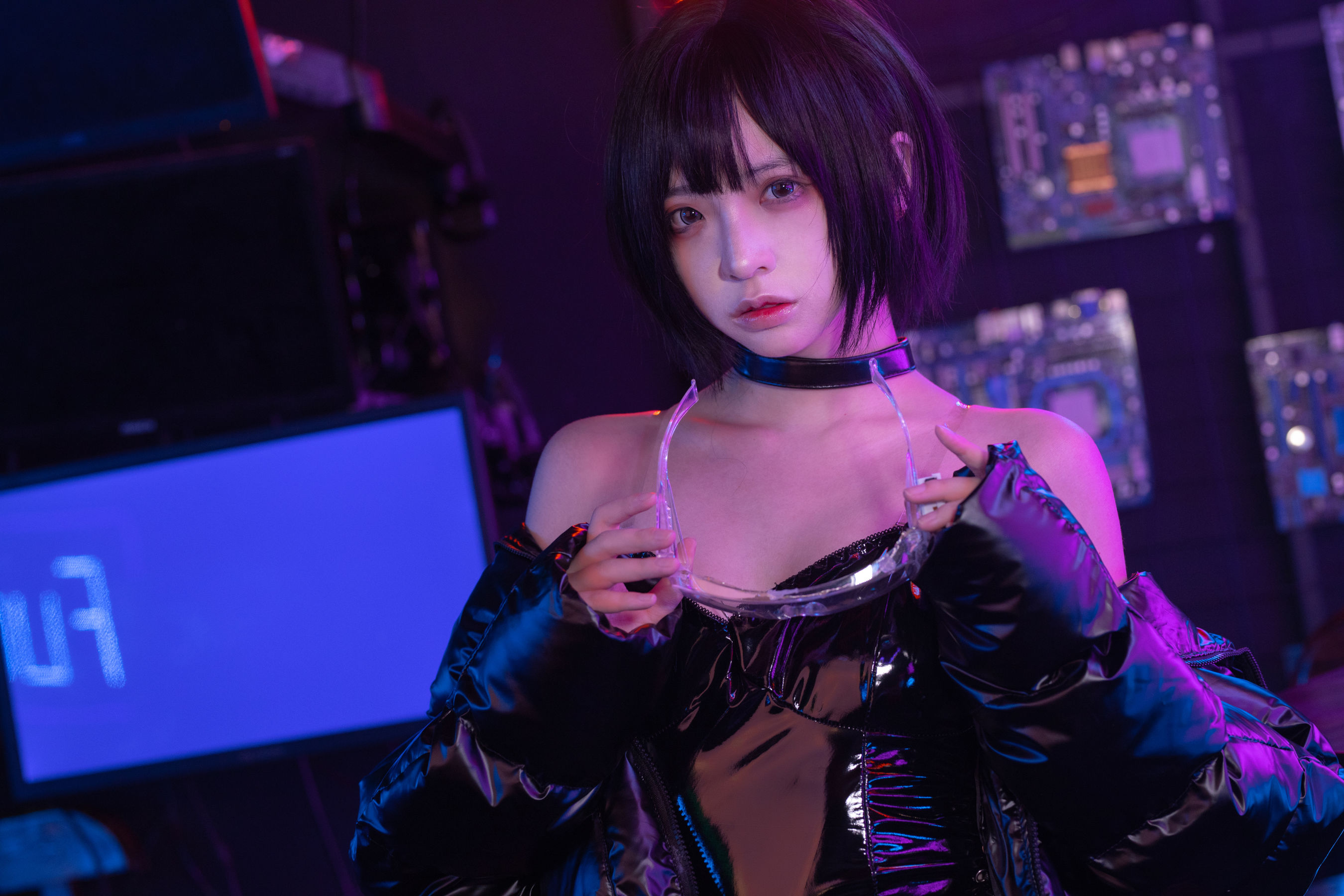 [福利COS] 疯猫ss - 赛博少女