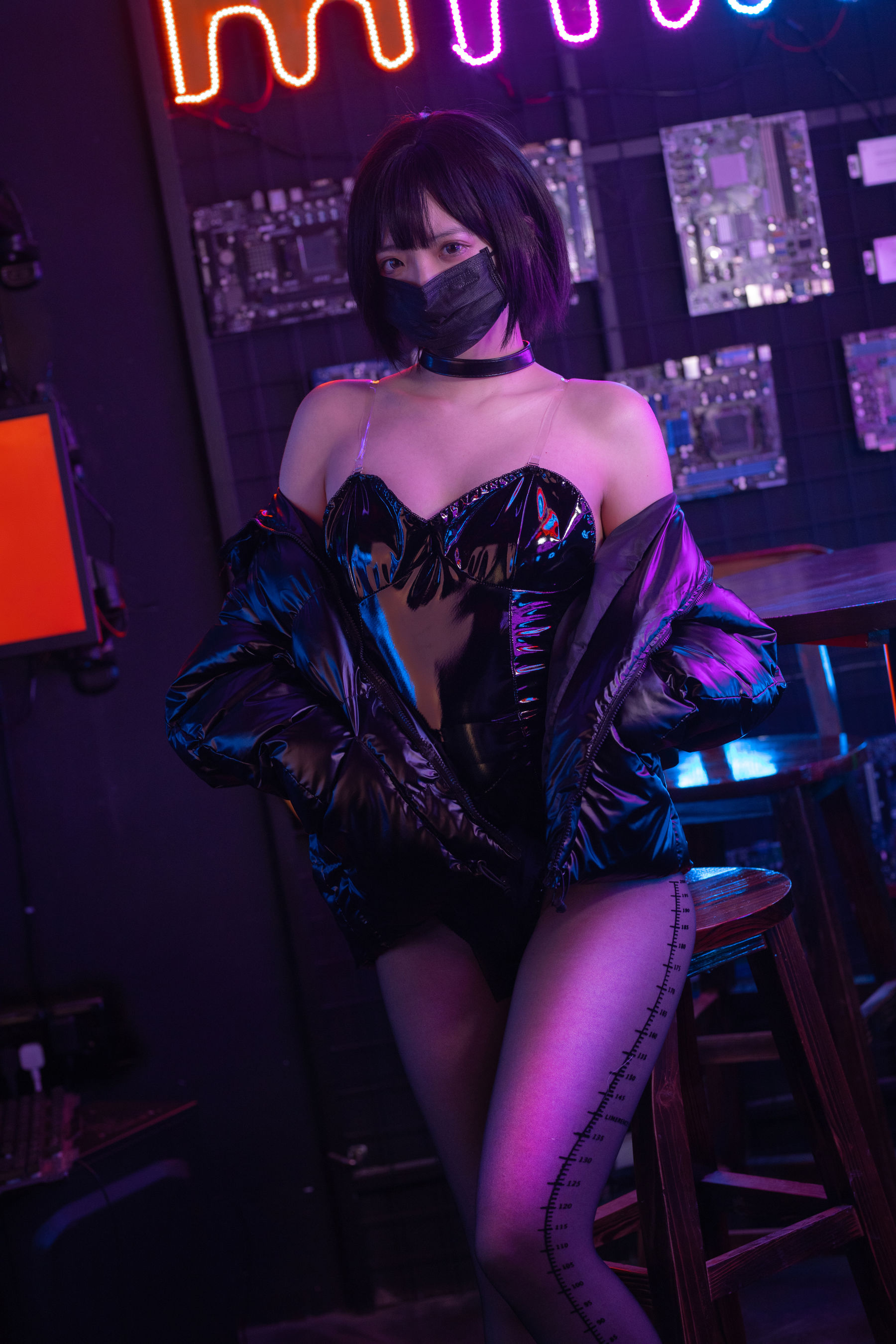 [福利COS] 疯猫ss - 赛博少女