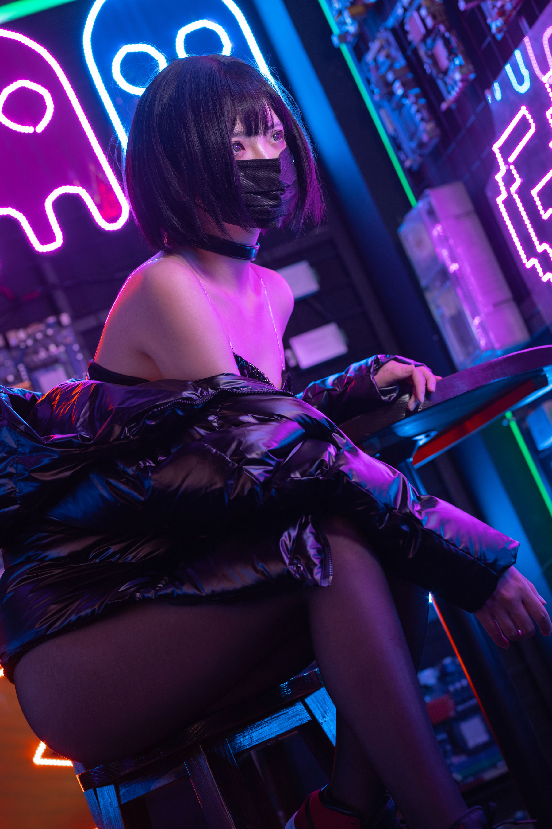 [福利COS] 疯猫ss - 赛博少女