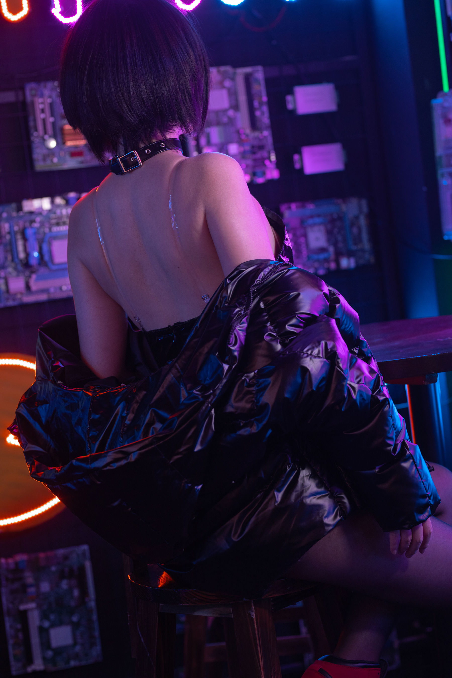 [福利COS] 疯猫ss - 赛博少女