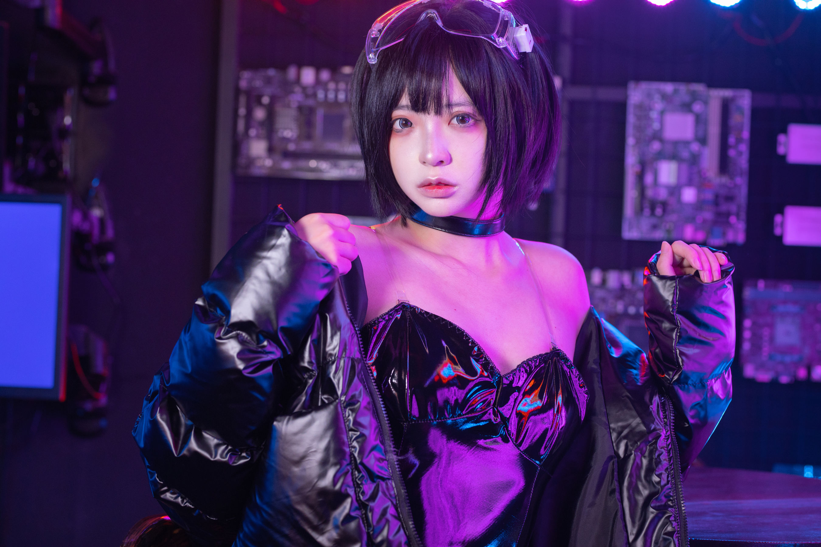 [福利COS] 疯猫ss - 赛博少女