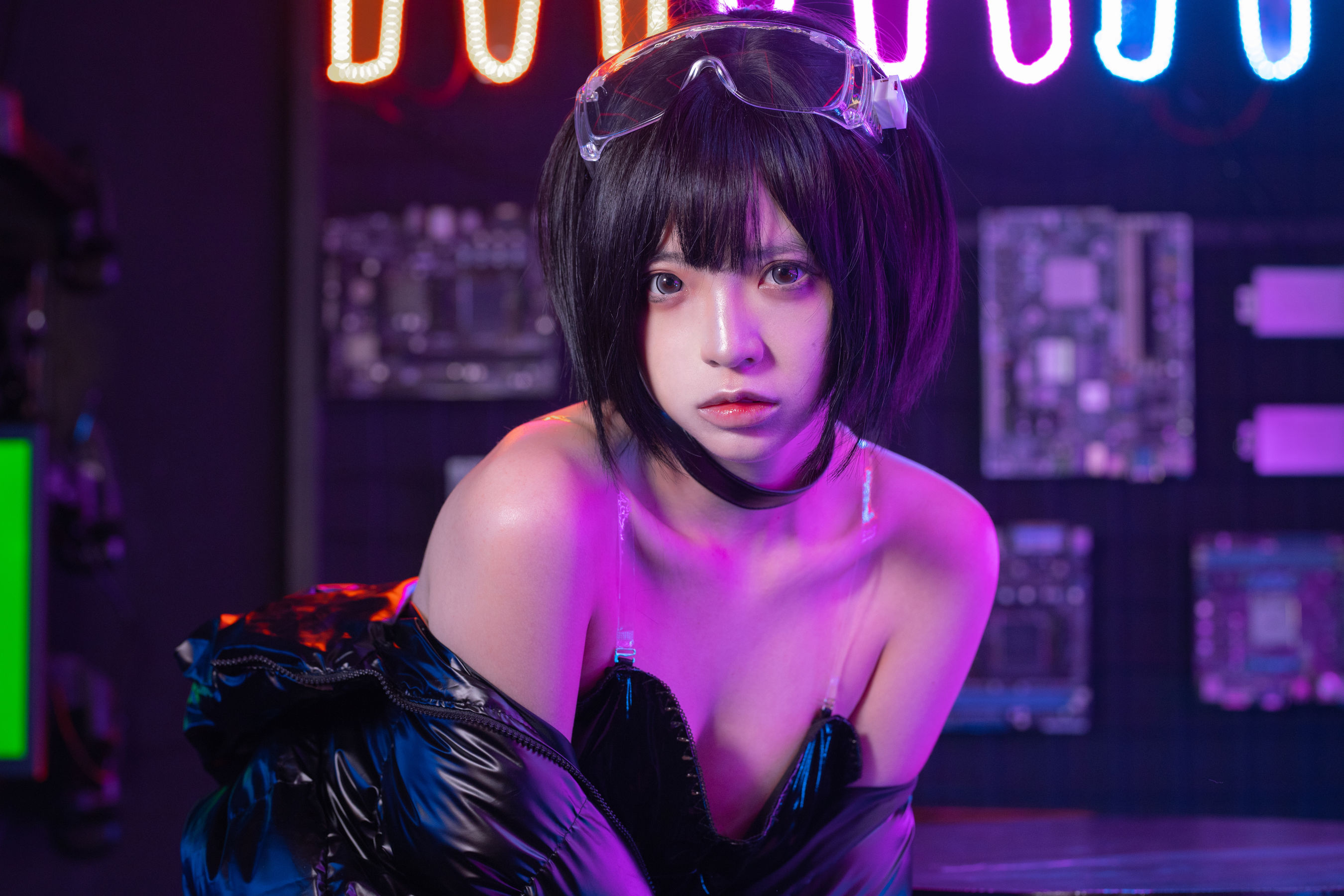 [福利COS] 疯猫ss - 赛博少女