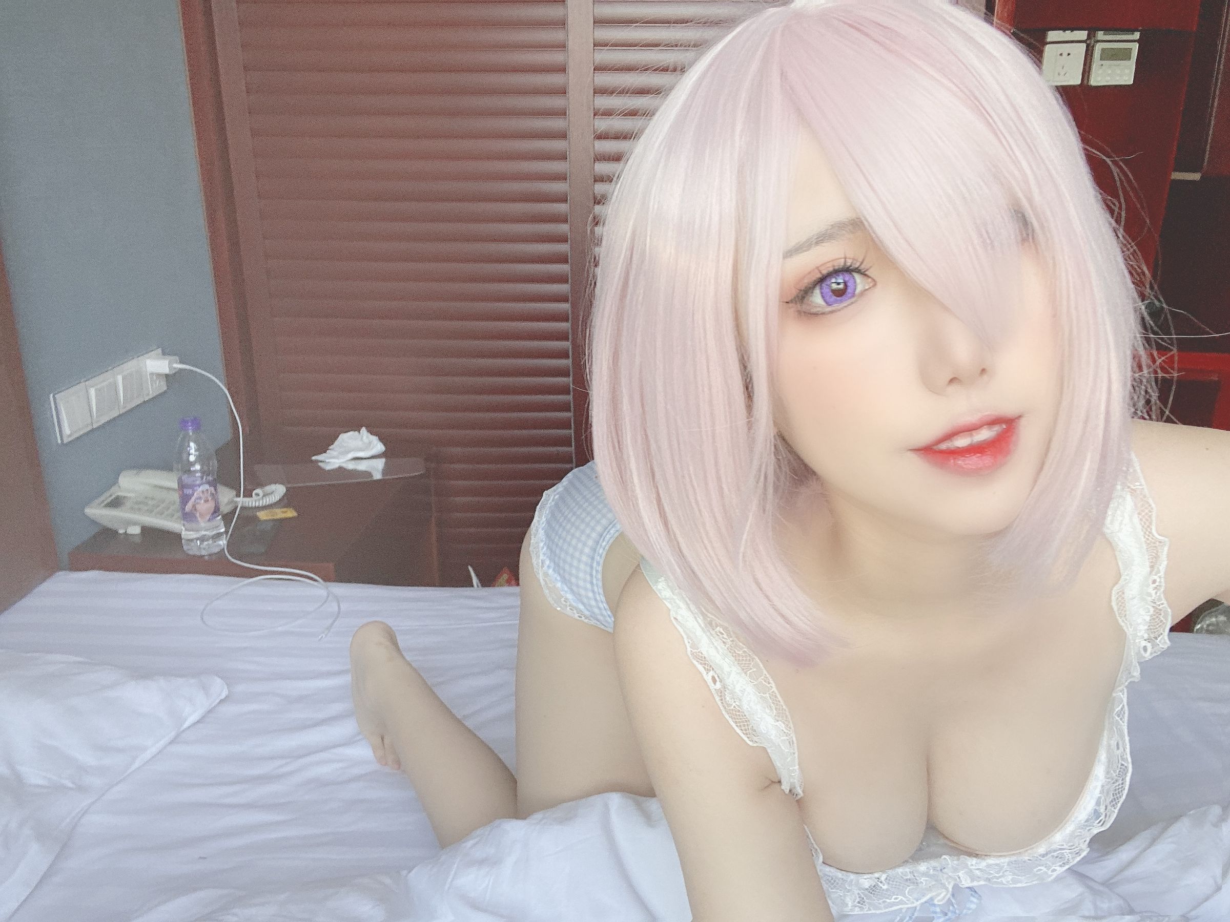 [福利COS] 芋圆侑子SJ_ - 蓝格子小清新
