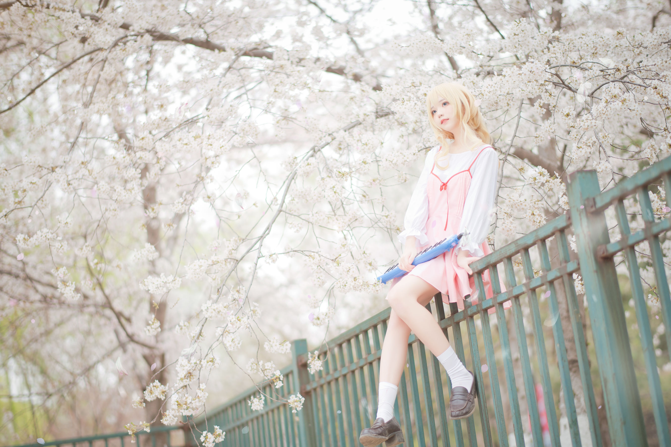 [福利COS] 花柒Hana - 宫园熏粉裙