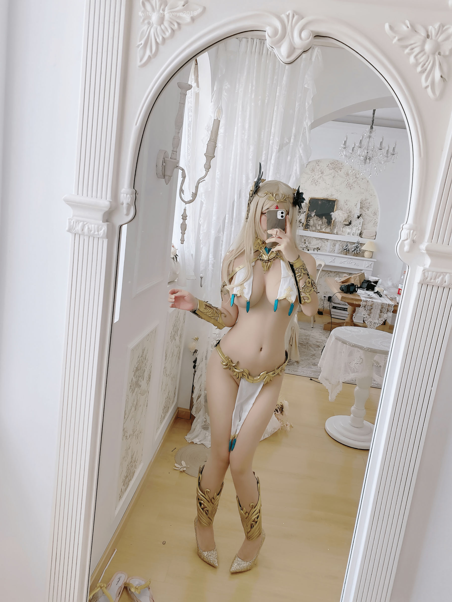 [福利COS] 萌系小姐姐-白烨-&耶米西奶露 - 工口精灵