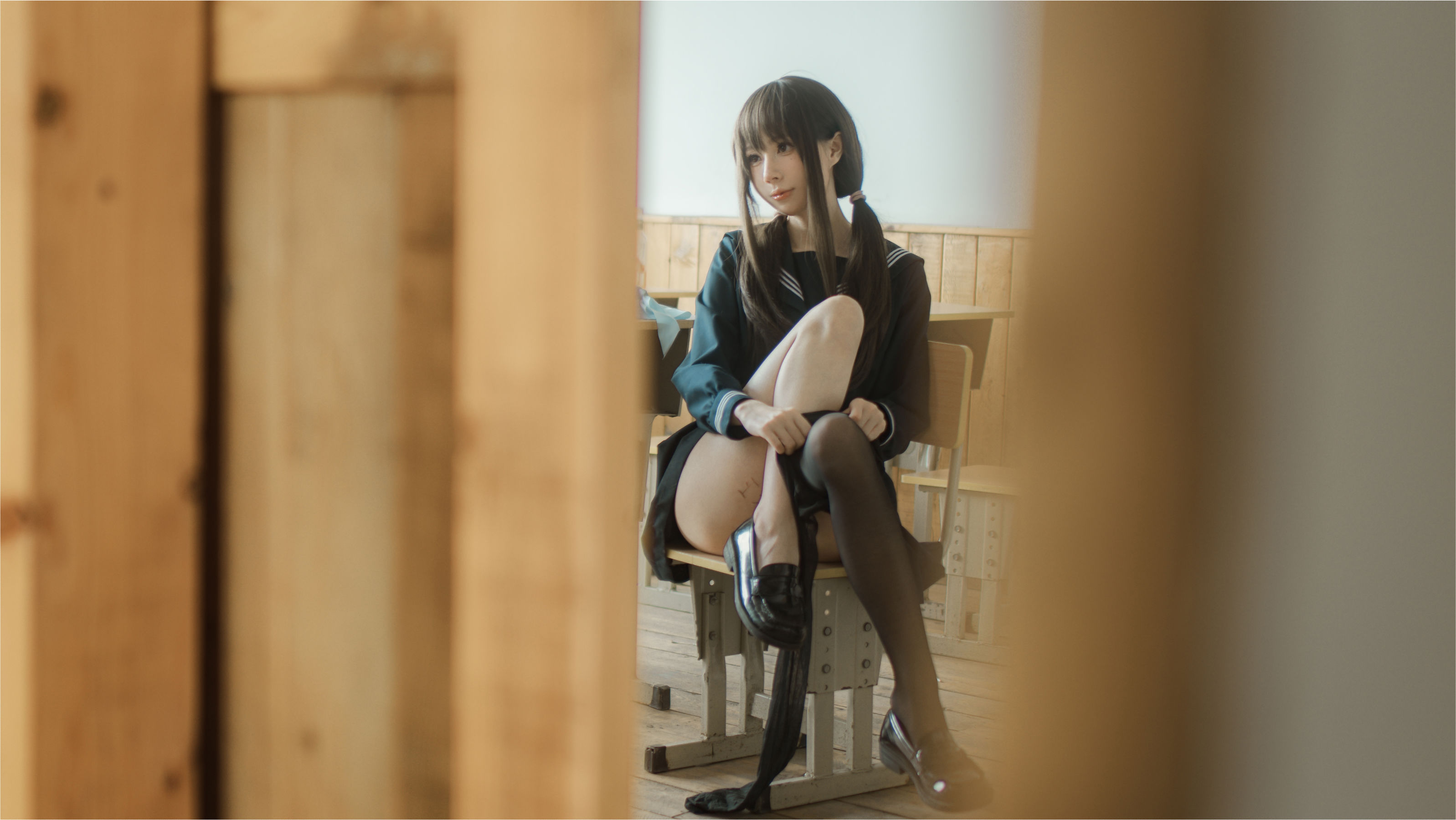 [福利COS] 西园寺南歌写真 - 与班长的游戏