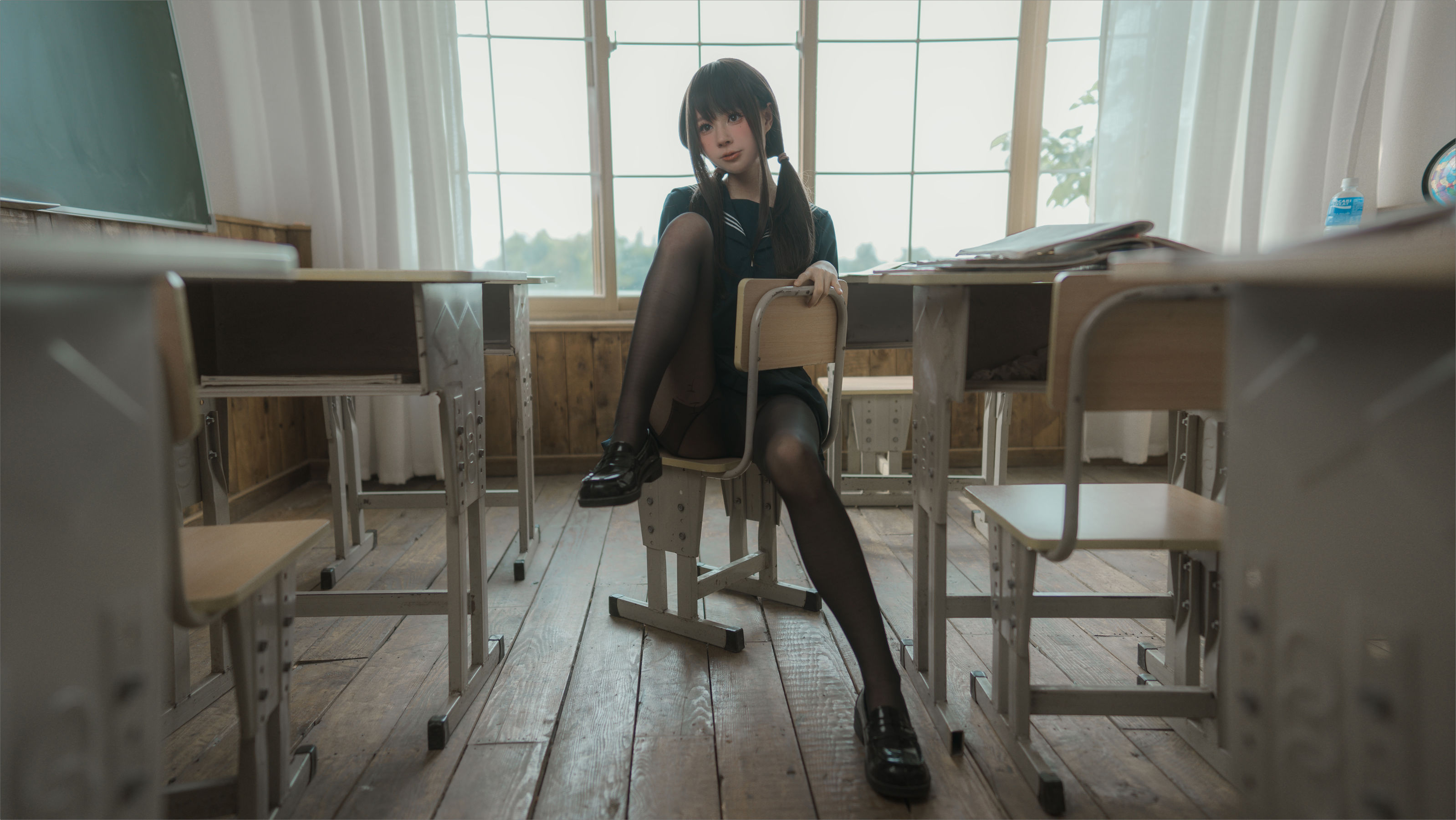 [福利COS] 西园寺南歌写真 - 与班长的游戏